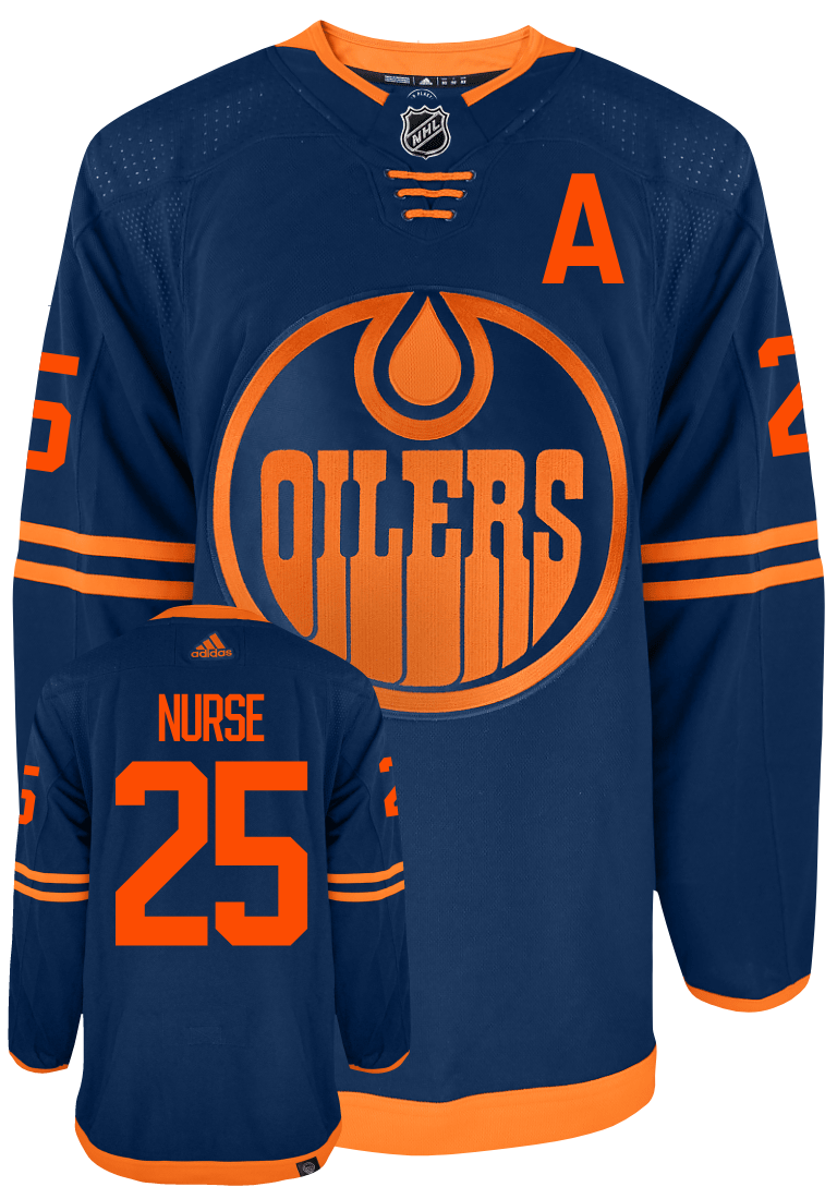 Darnell Nurse Edmonton Oilers Alt Adidas Primegreen Authentic NHL Hockey Jersey - vstockx