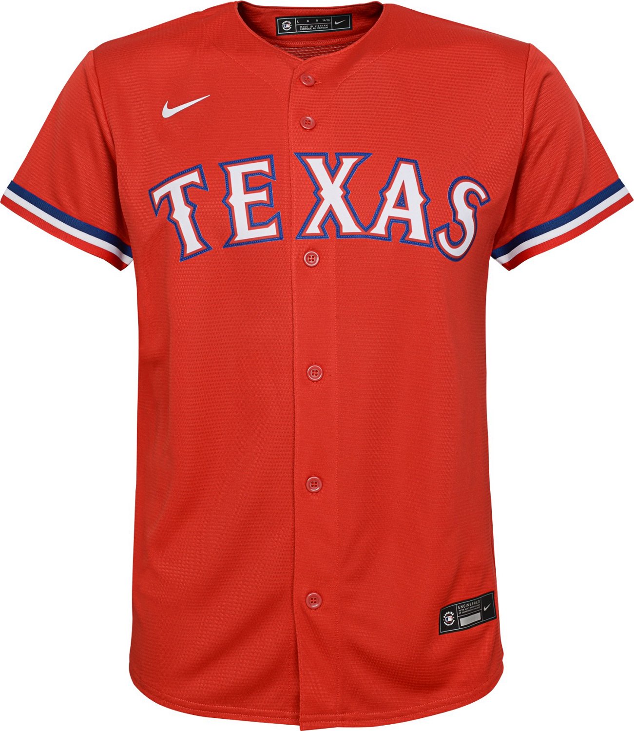 Nike Youth Texas Rangers Team Replica Finished Jersey - vstockx