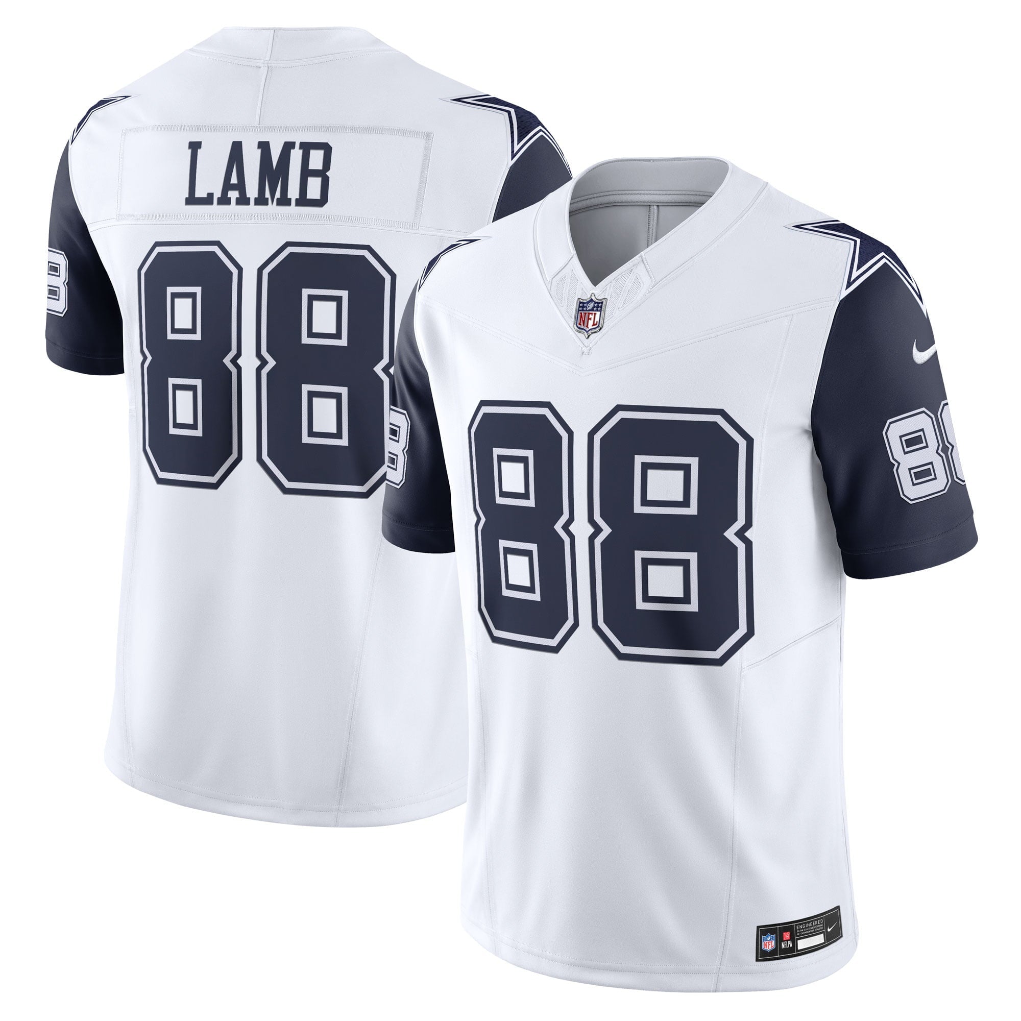 Men's Nike CeeDee Lamb White Dallas Cowboys Vapor F.U.S.E. Limited Jersey - vstockx