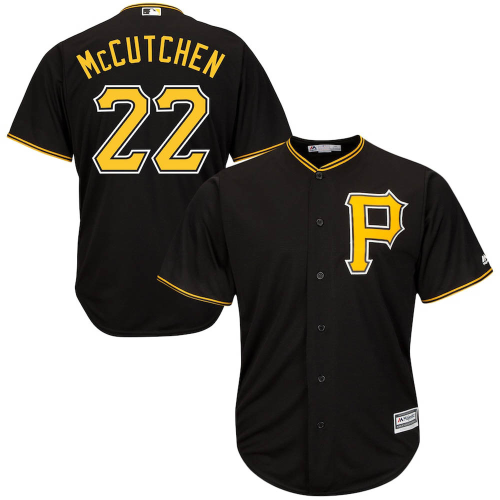 Youth Pittsburgh Pirates Andrew McCutchen Cool Base Replica Alternate Jersey - Black - vstockx