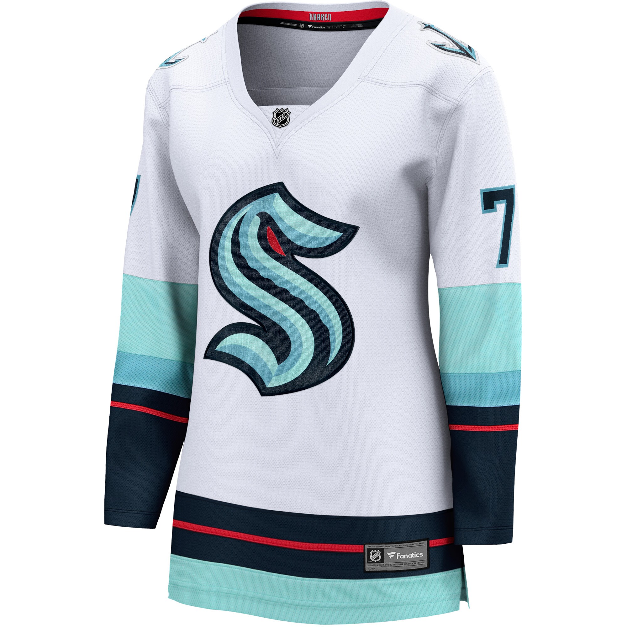 Jordans Eberle Seattle Kraken Fanatics Branded Women's Away Premier Breakaway Player Jersey - White - vstockx