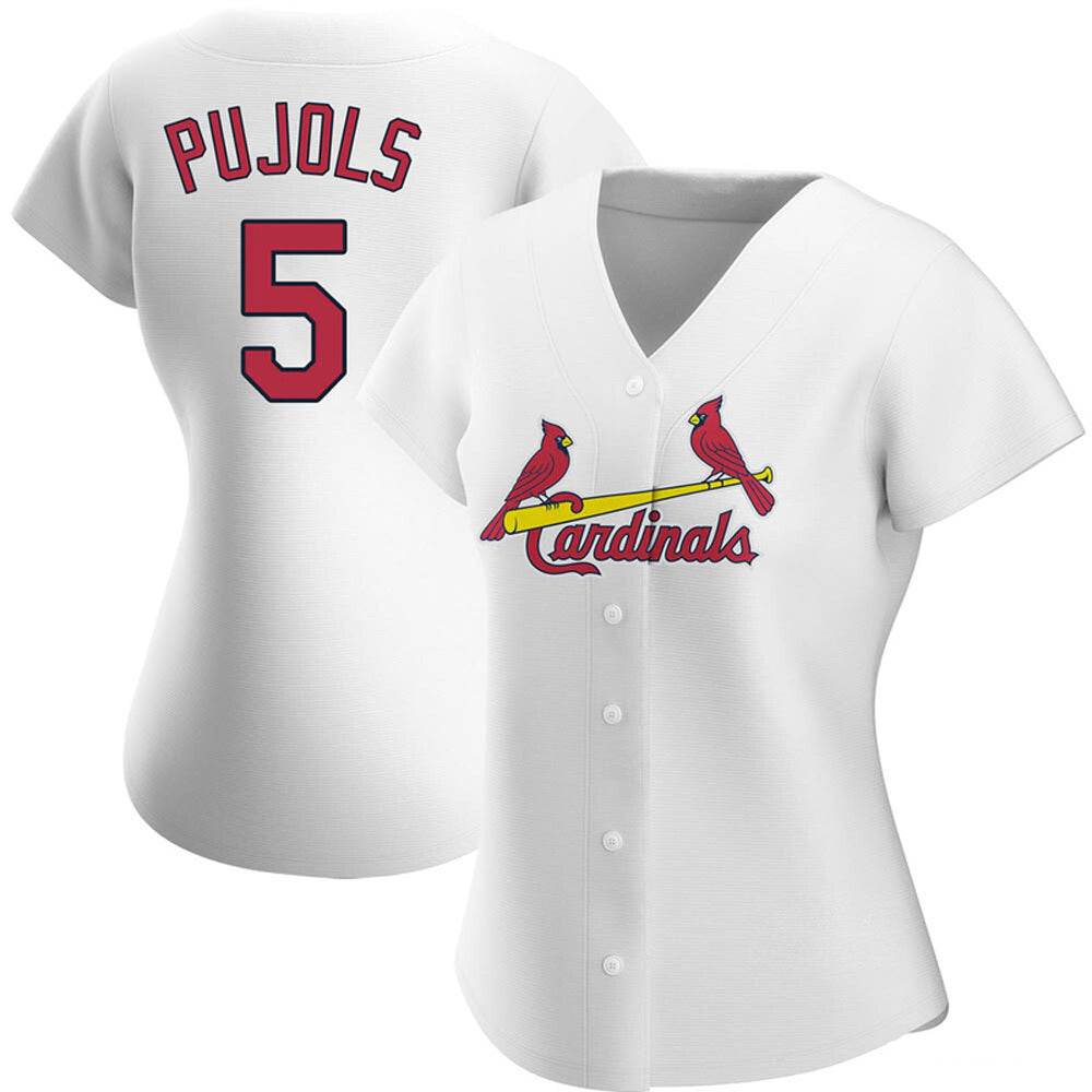 Women's St. Louis Cardinals Albert Pujols Cool Base Replica Home Jersey - White - vstockx