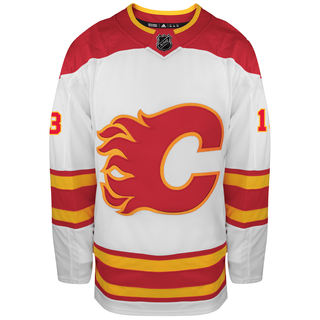 Johnny Gaudreau Calgary Flames Adidas Primegreen Authentic NHL Hockey Jersey - vstockx