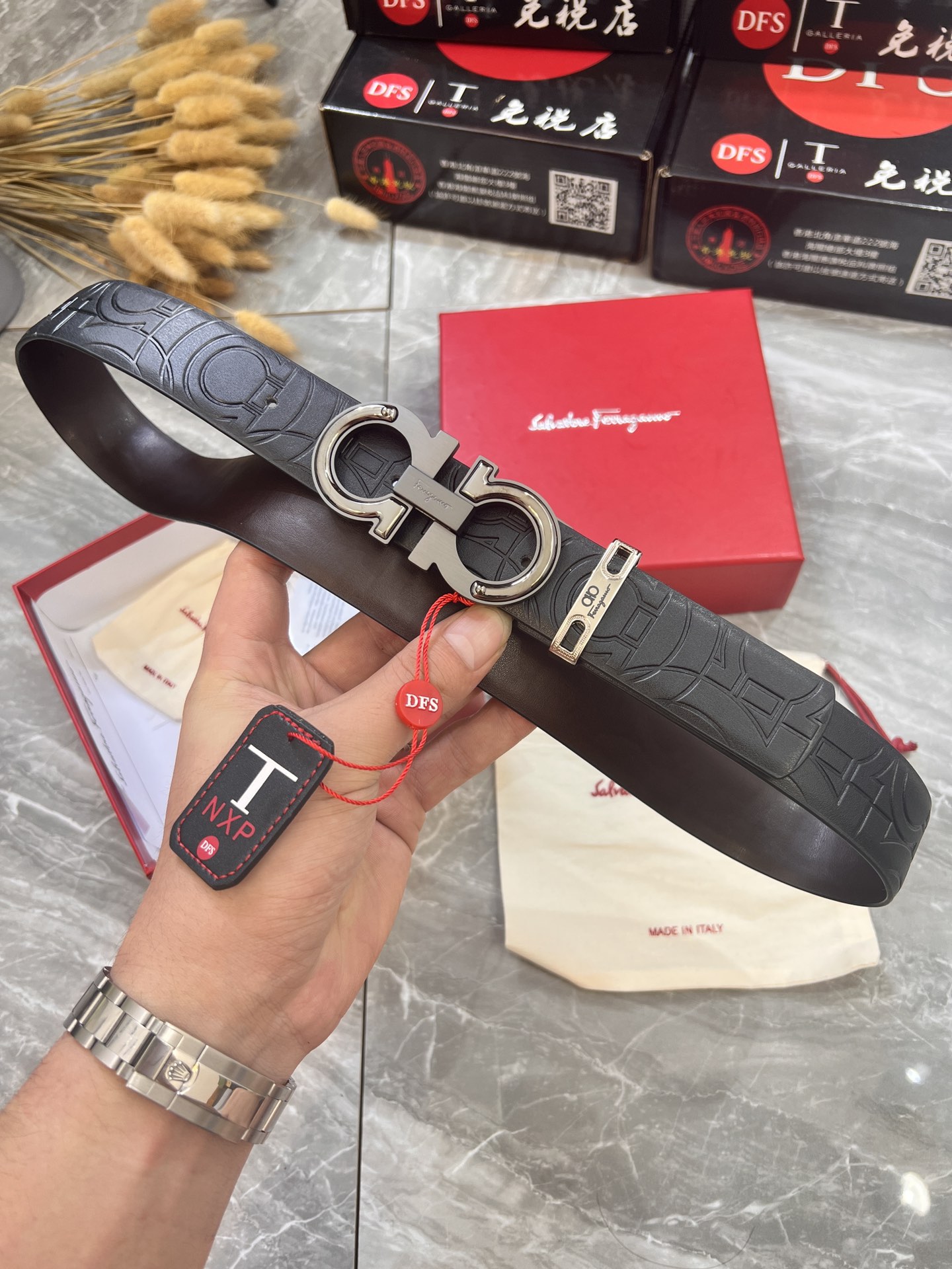 Streetwear Belt Ferragamo 319959 size:3.5cm - vstockx