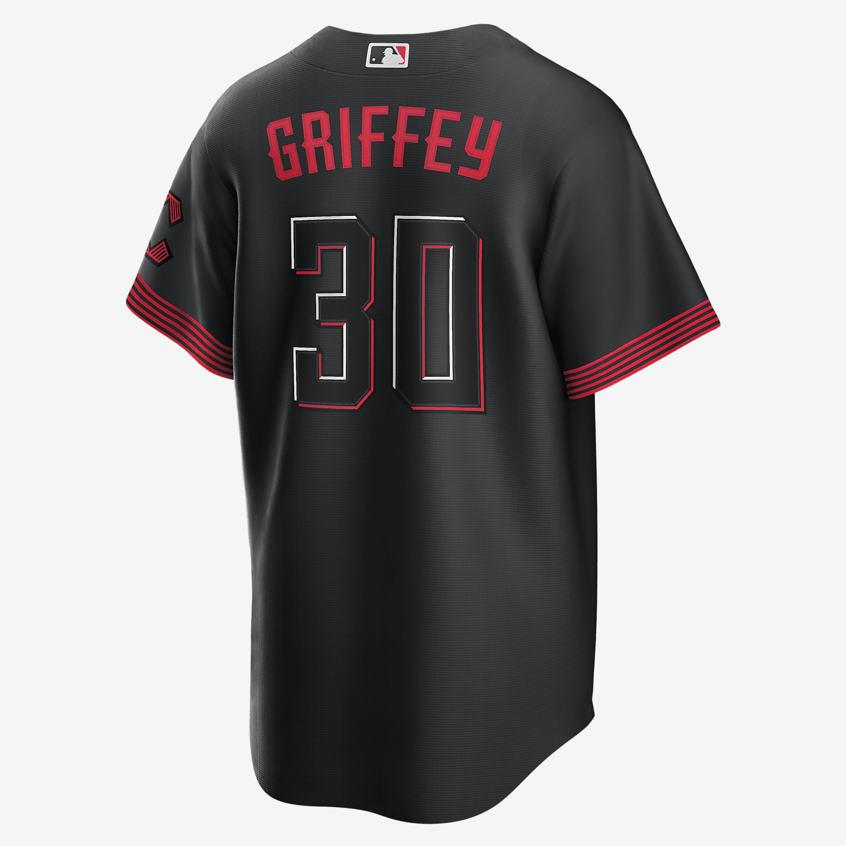 MLB Cincinnati Reds City Connect (Ken Griffey Jr.) Men's Replica Baseball Jersey - Black - vstockx