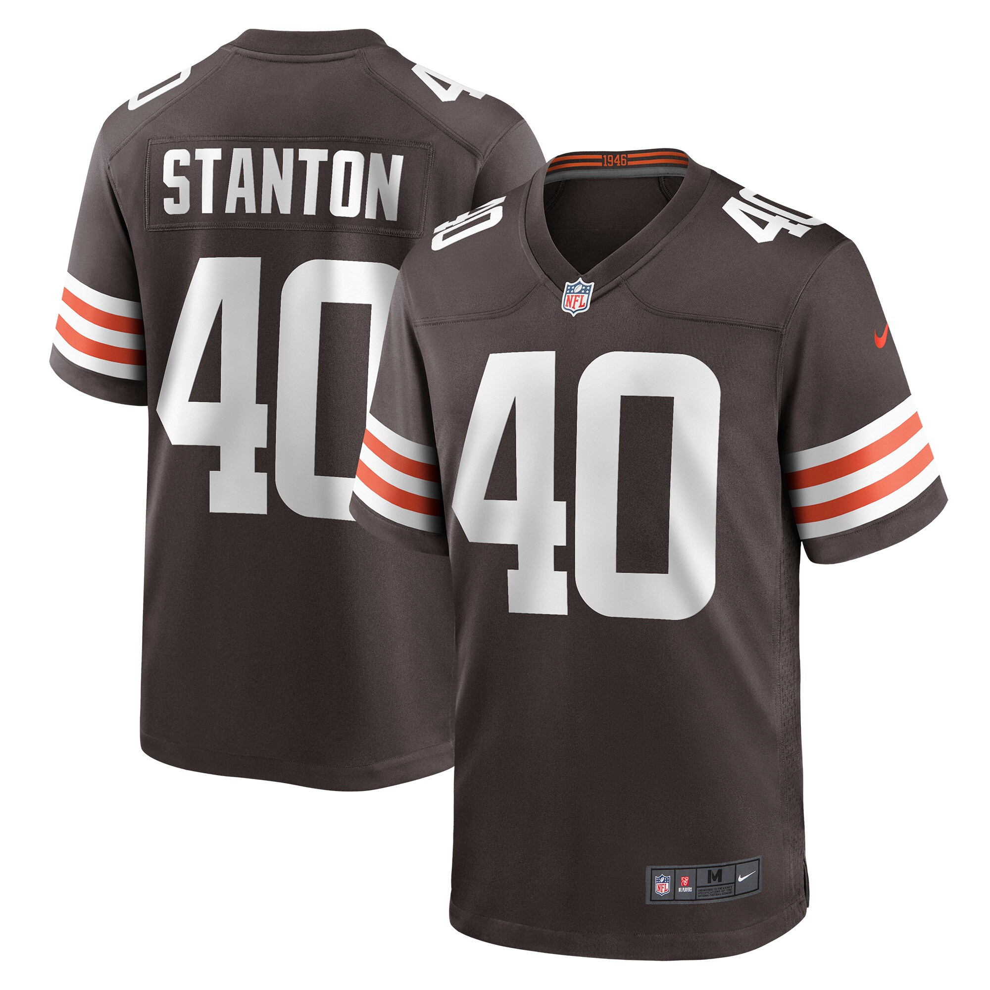 Johnny Stanton Cleveland Browns Nike Game Jersey - Brown - vstockx