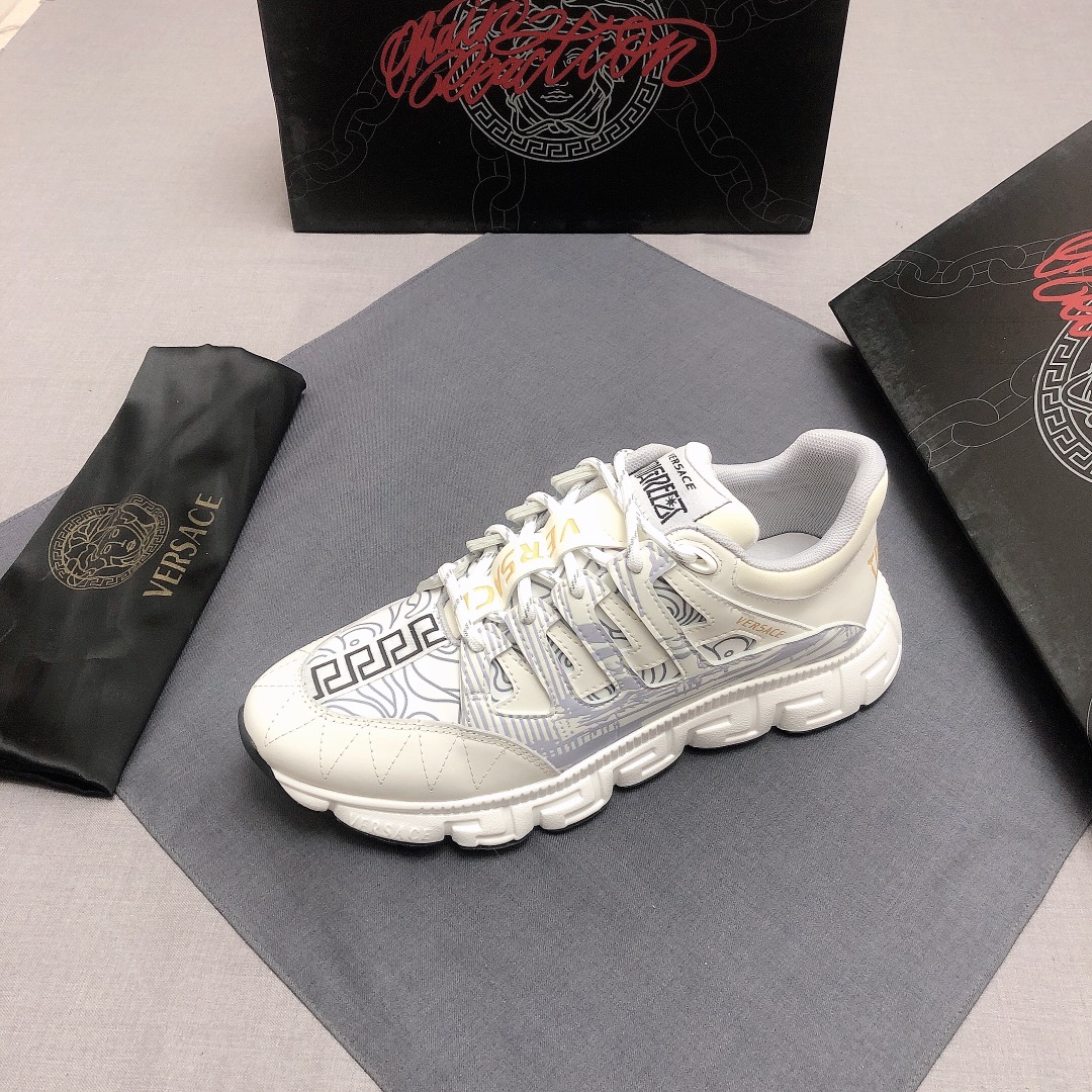 Versace Trigreca White Blue (W) - vstockx