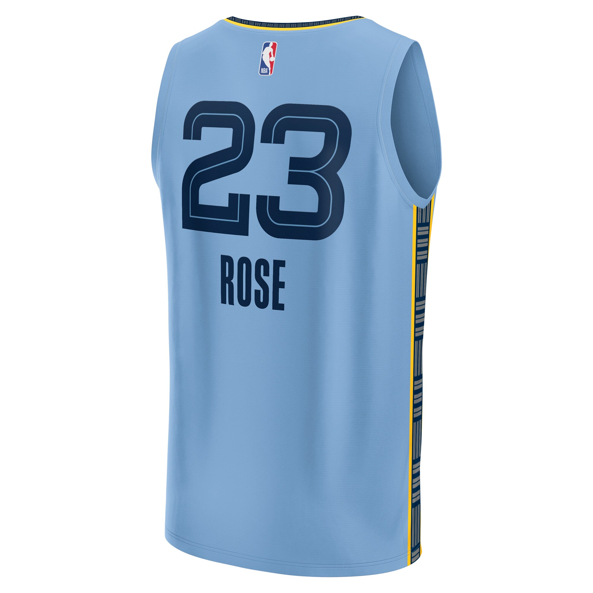 Derrick Rose Memphis Grizzlies Fanatics Branded Men's Fast Break Player Jersey - Statement Edition - Light Blue - vstockx