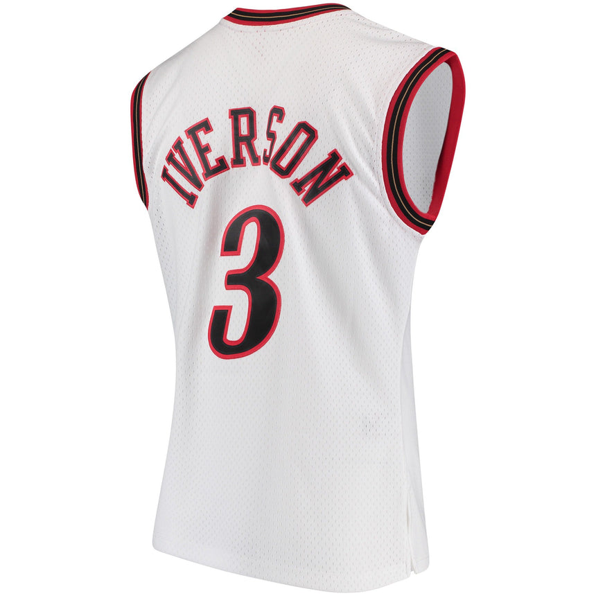Men's Allen Iverson Philadelphia 76ers 2000-2001 Swingman Replica Jersey By Mitchell & Ness - vstockx