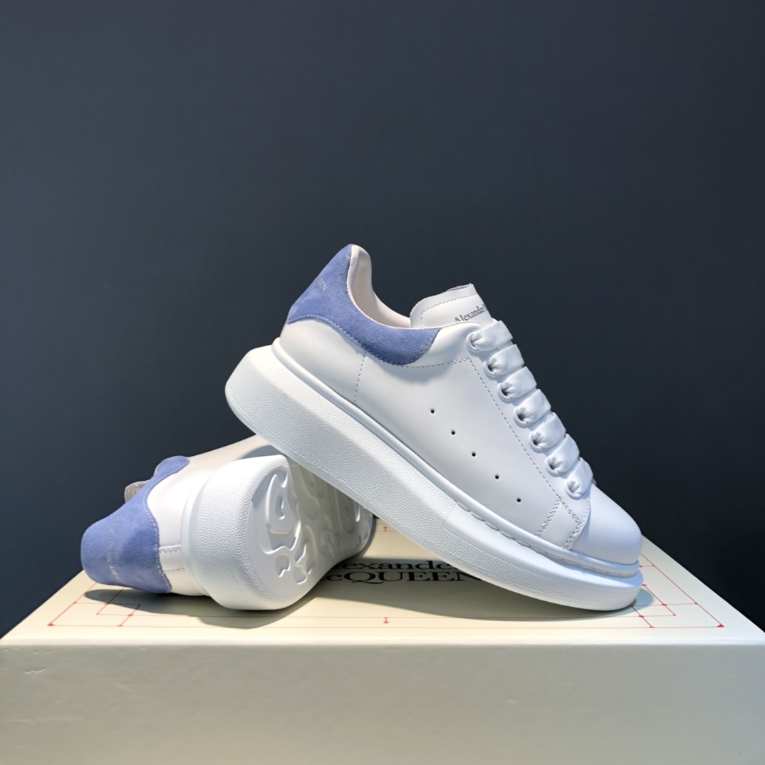 Alexander McQueen Oversized White Electric Blue (W) - vstockx