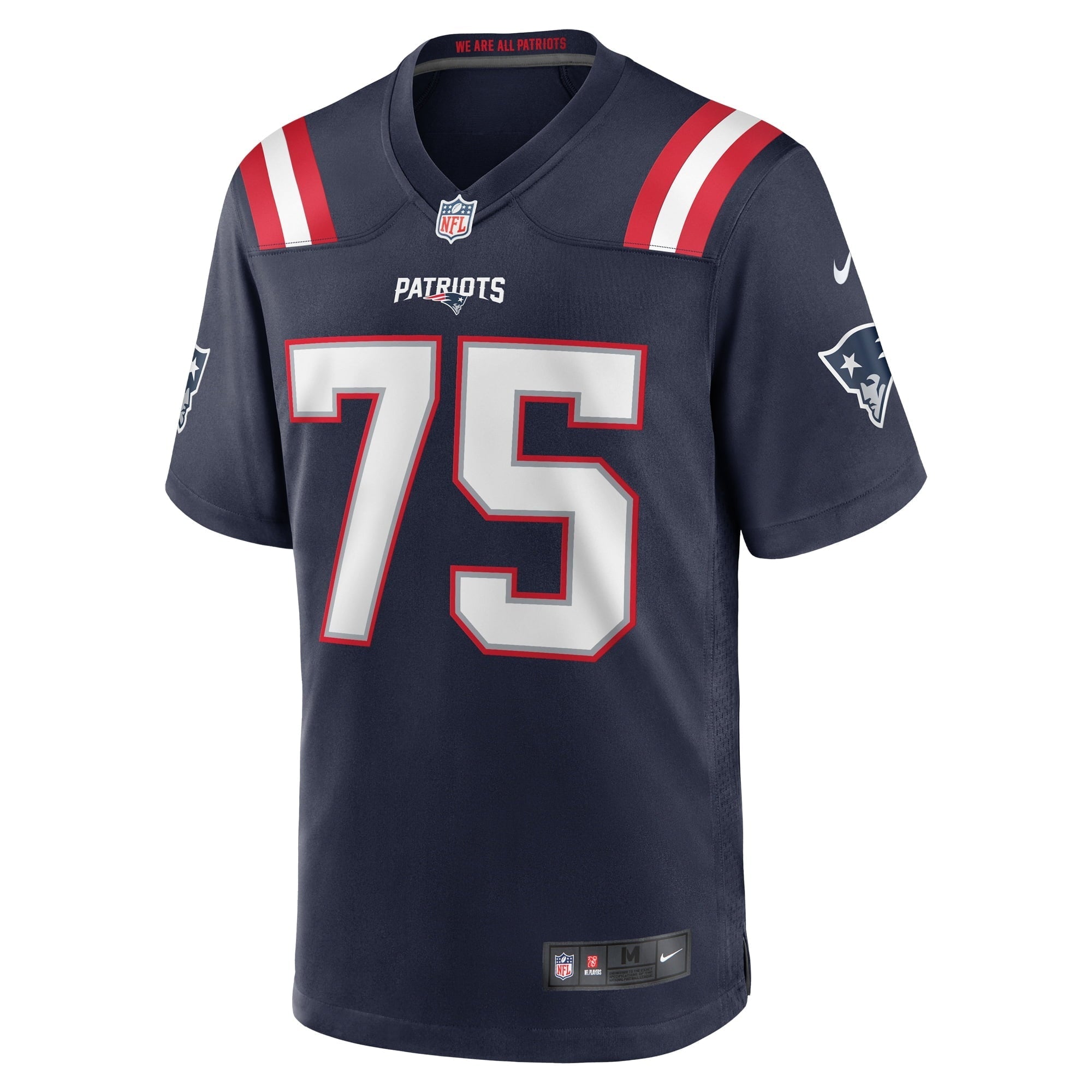Men's Nike Conor McDermott Navy New England Patriots Home Game Player Jersey - vstockx