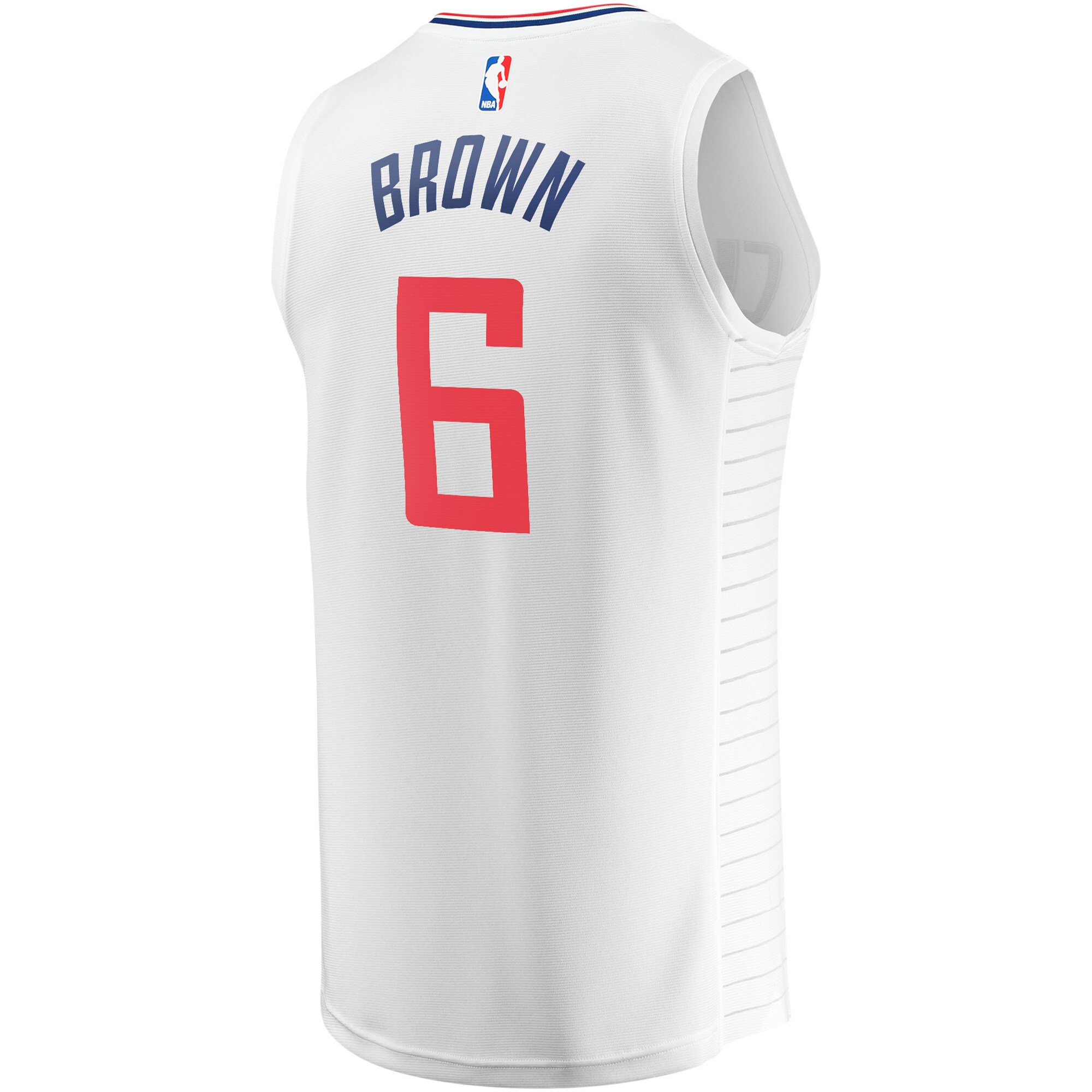 Moses Brown LA Clippers Fanatics Branded Youth Fast Break Player Jersey - Association Edition - White - vstockx