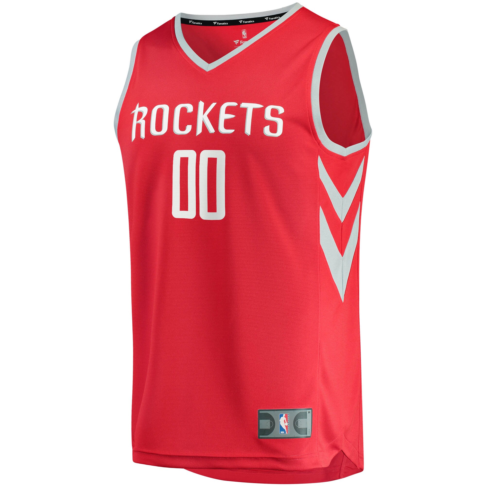 Houston Rockets Fanatics Branded Fast Break Custom Replica Jersey Red - Icon Edition - vstockx
