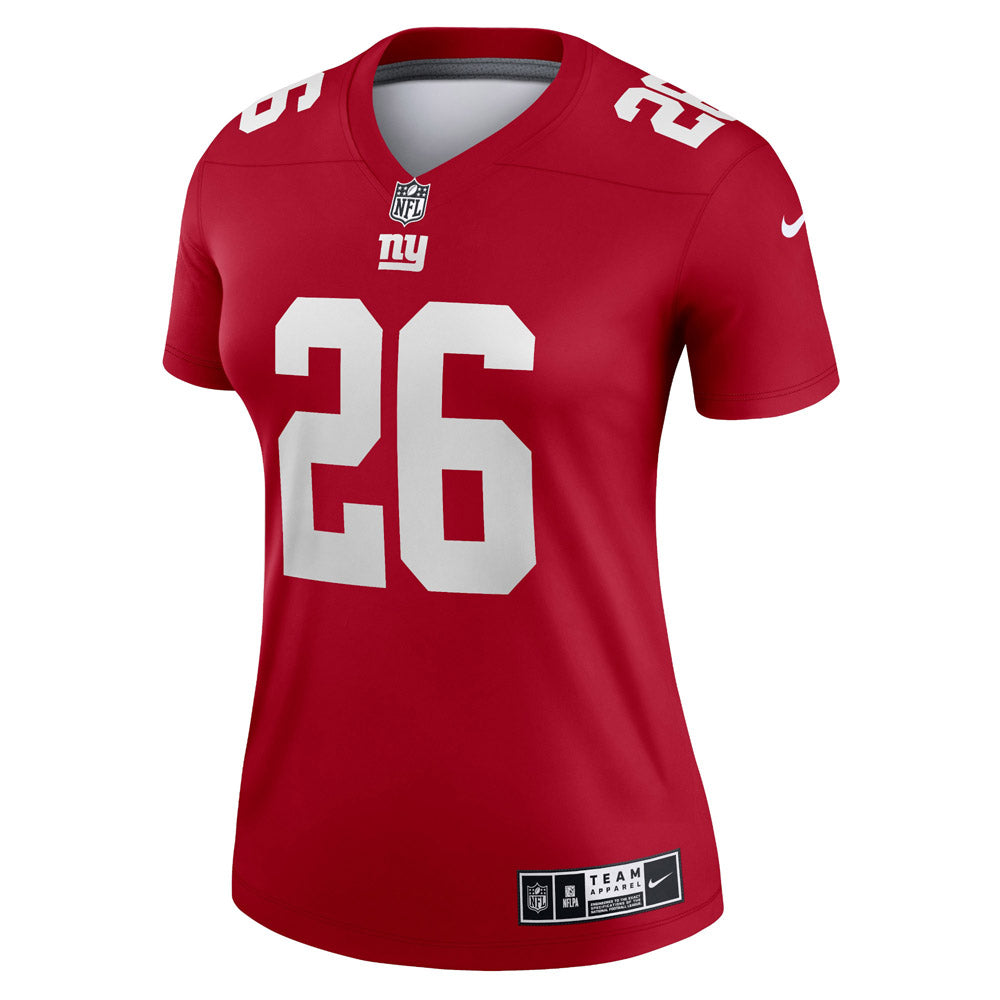 Women's New York Giants Saquon Barkley Inverted Legend Jersey Red - vstockx