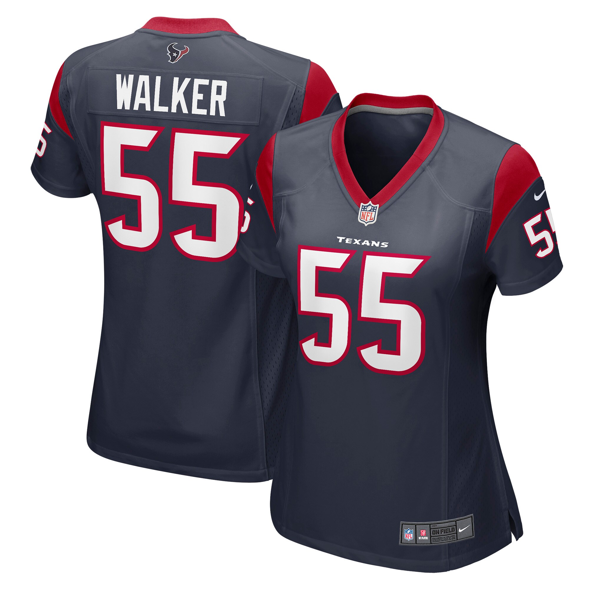 DeMarcus Walker Houston Texans Nike Women's Game Player Jersey - Navy - vstockx