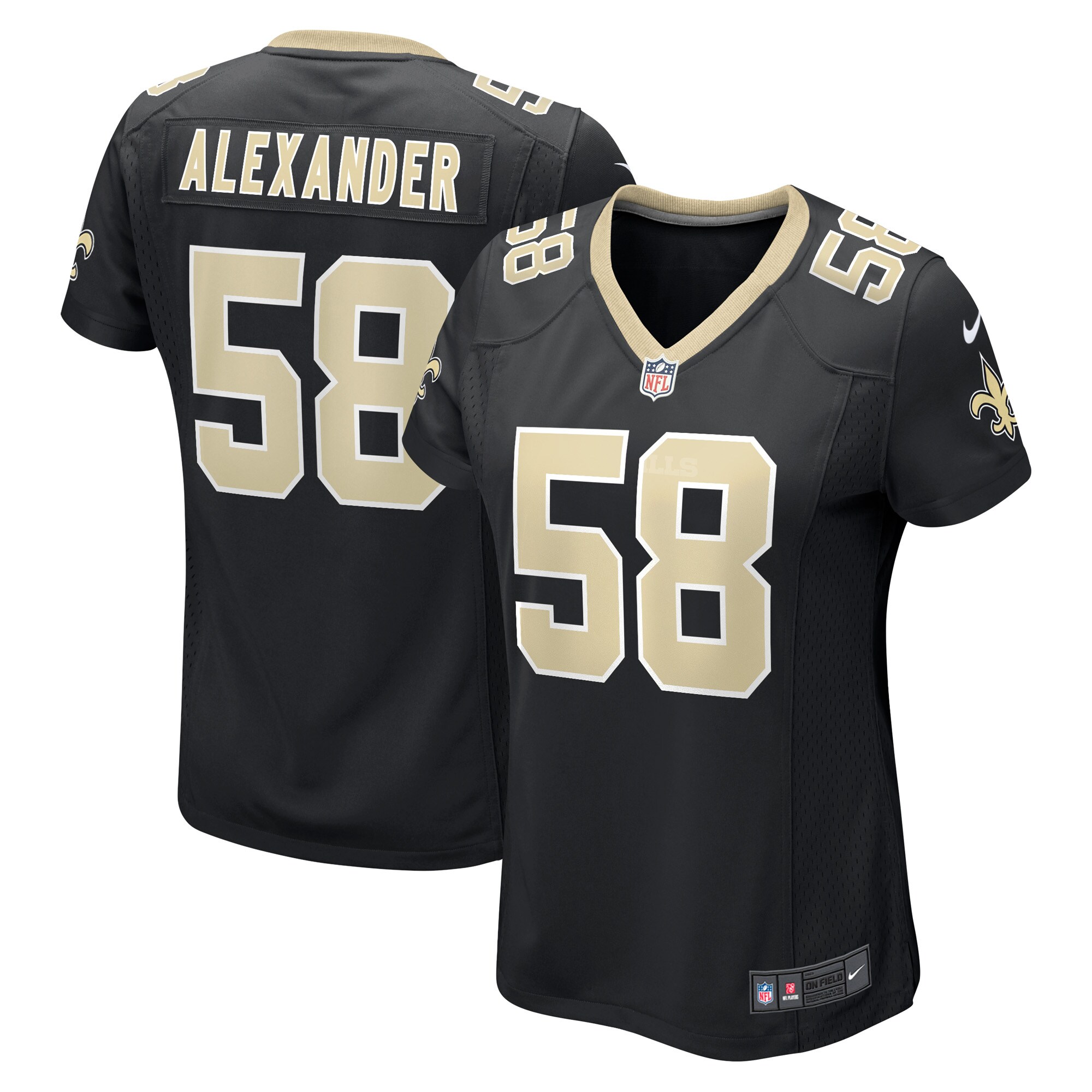 Kwon Alexander New Orleans Saints Nike Women's Game Jersey - Black - vstockx