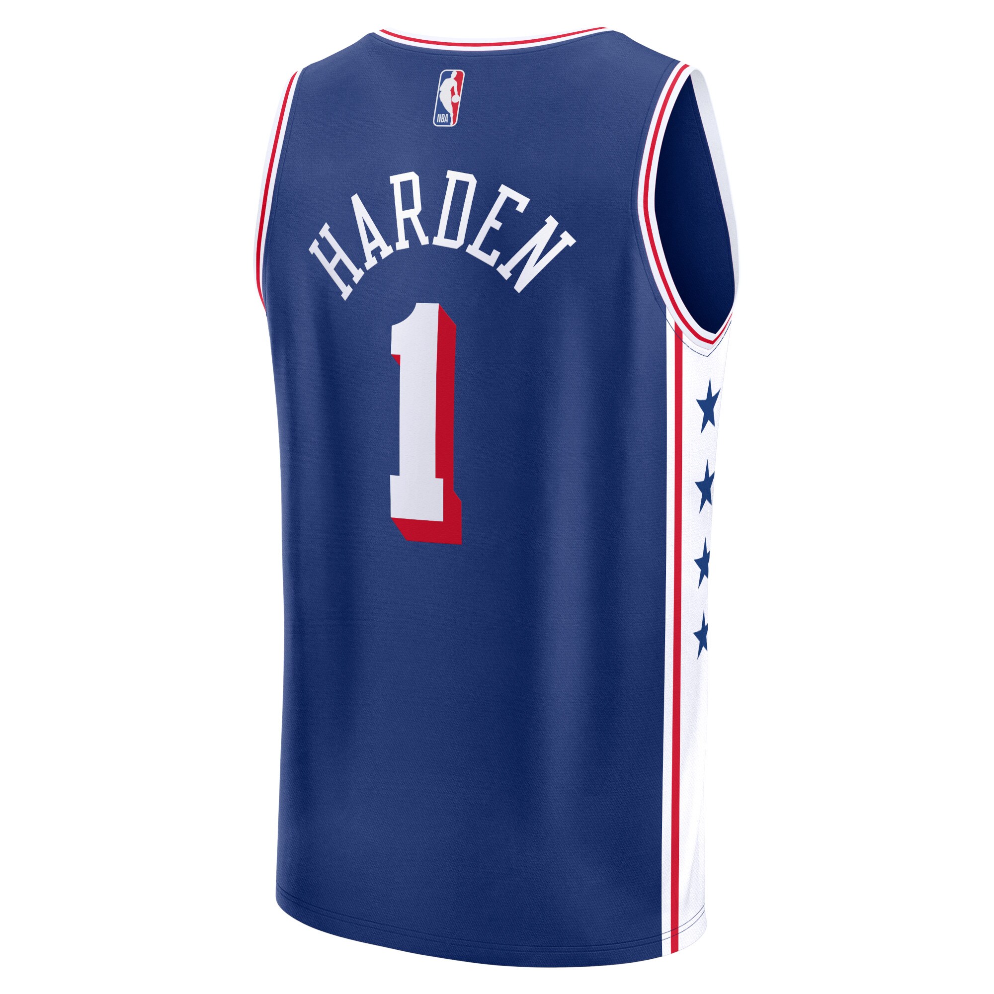James Harden Philadelphia 76ers Fanatics Branded 2023/24 Fast Break Replica Jersey - Icon Edition - Royal - vstockx