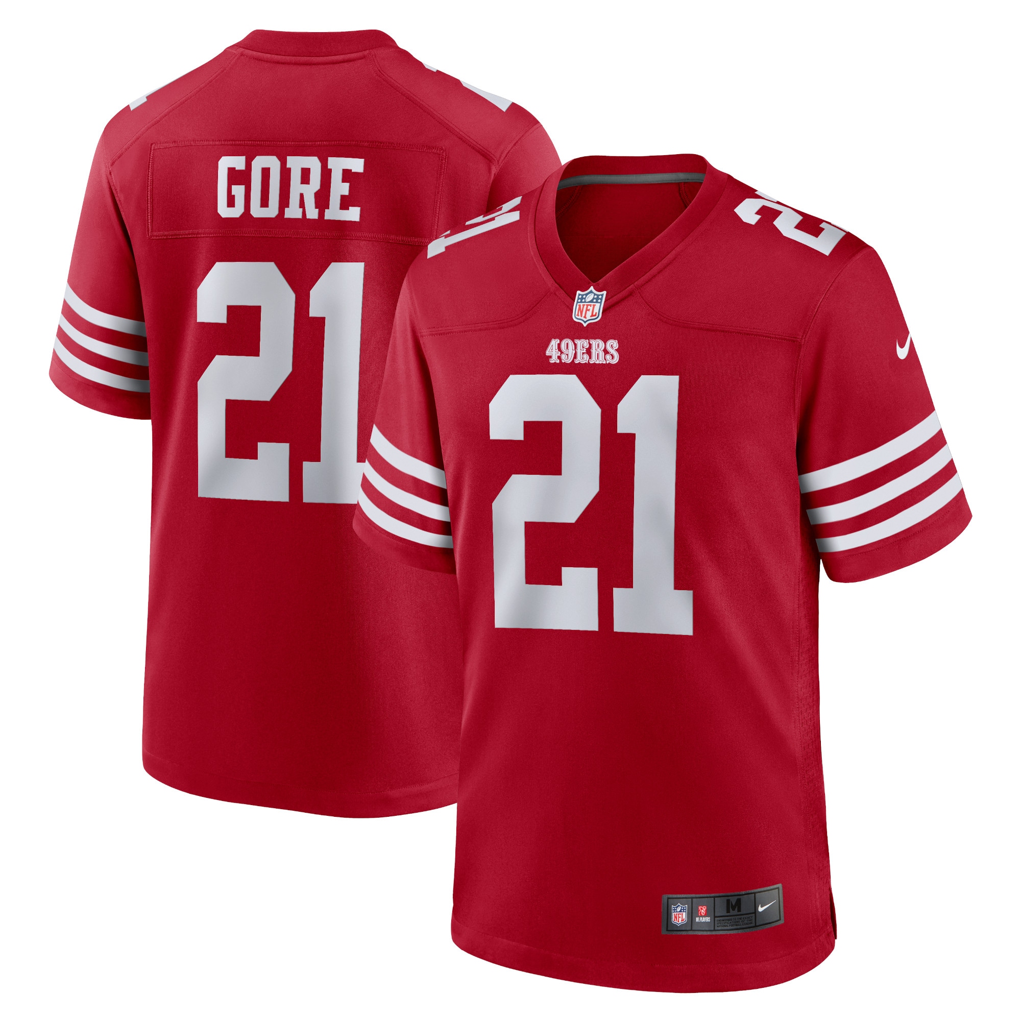 Frank Gore San Francisco 49ers Nike Retired Player Game Jersey - Scarlet - vstockx