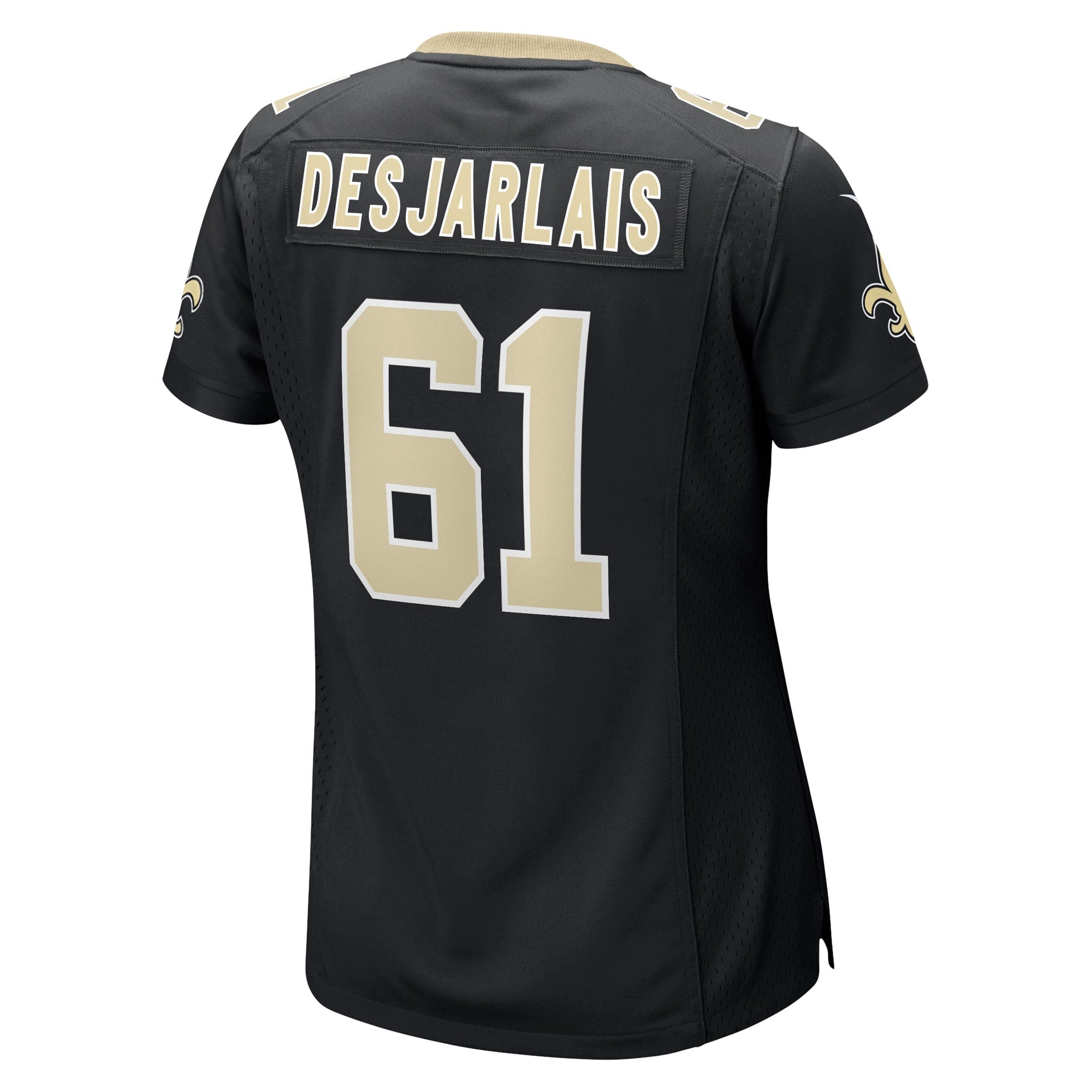 Women's Nike Drew Desjarlais Black New Orleans Saints Game Player Jersey - vstockx