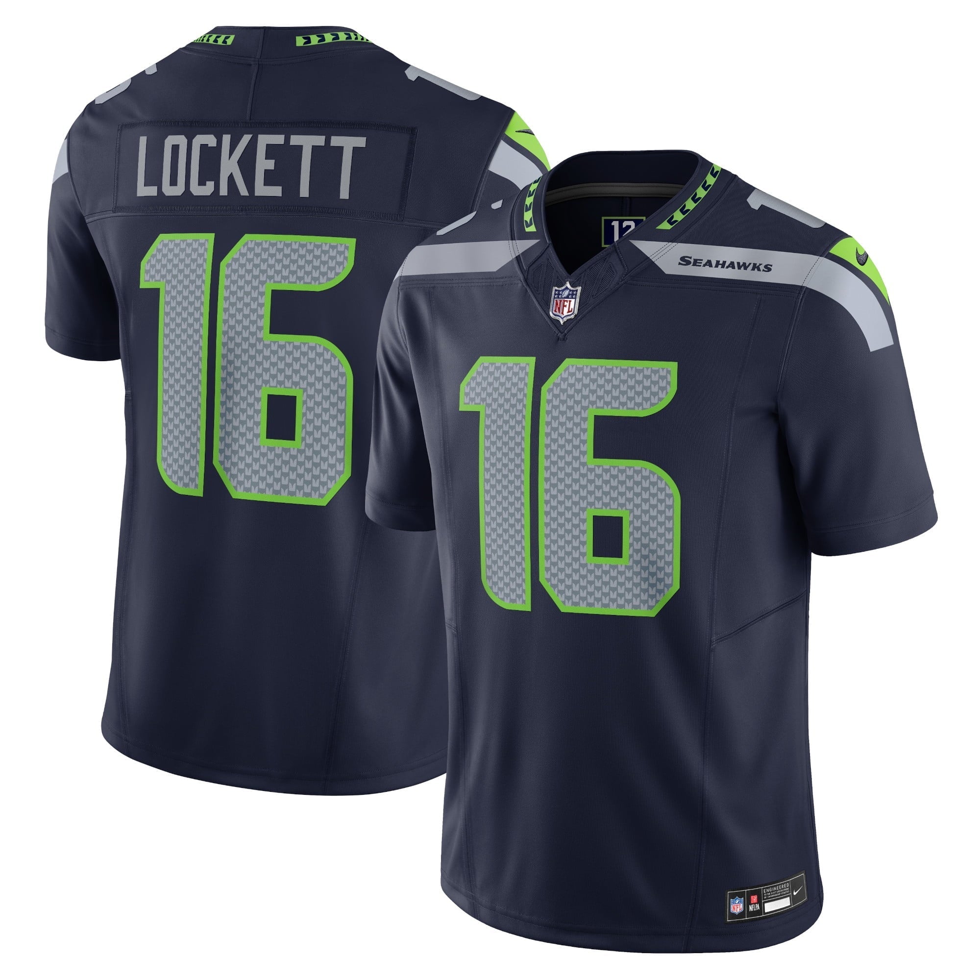 Men's Nike Tyler Lockett College Navy Seattle Seahawks Vapor F.U.S.E. Limited Jersey - vstockx