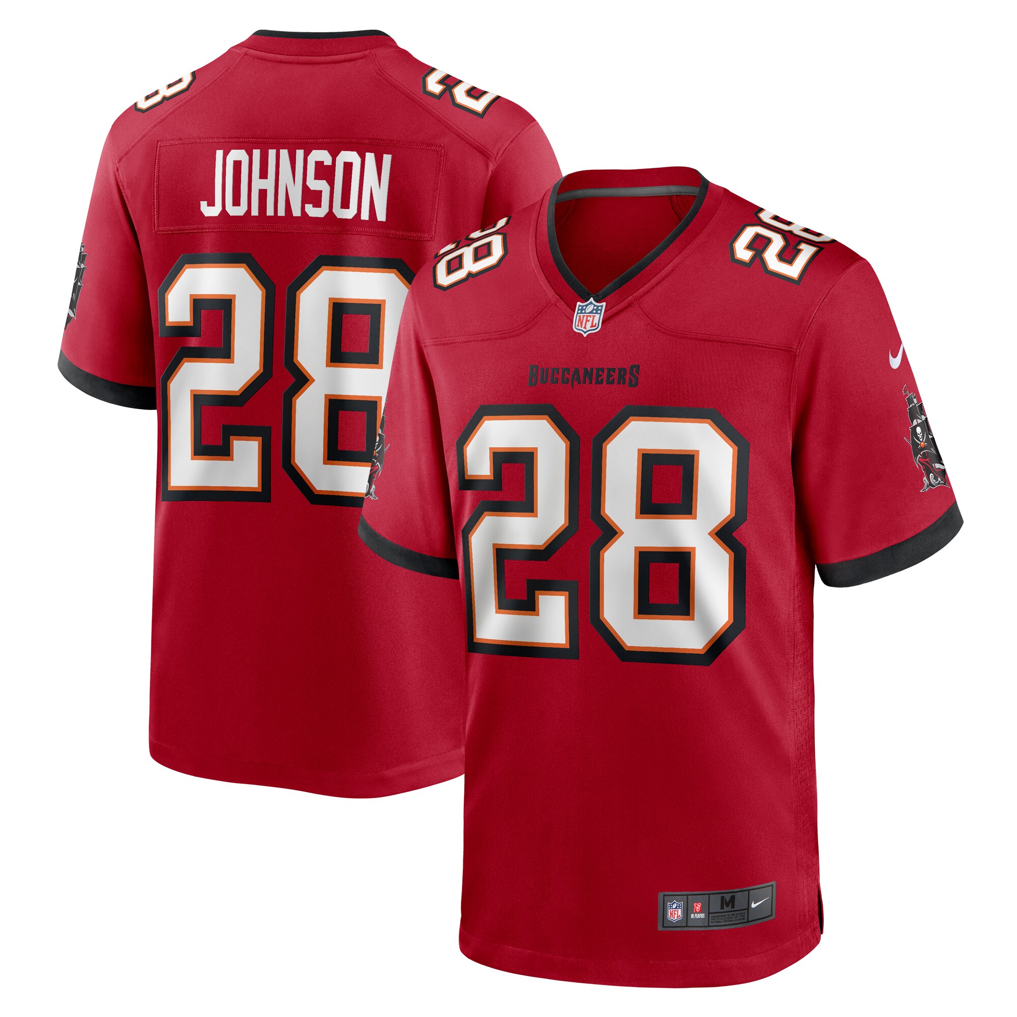 Cephus Johnson Tampa Bay Buccaneers Nike Team Game Jersey - Red - vstockx