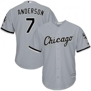 Youth Chicago White Sox Tim Anderson Cool Base Replica Jersey Grey - vstockx