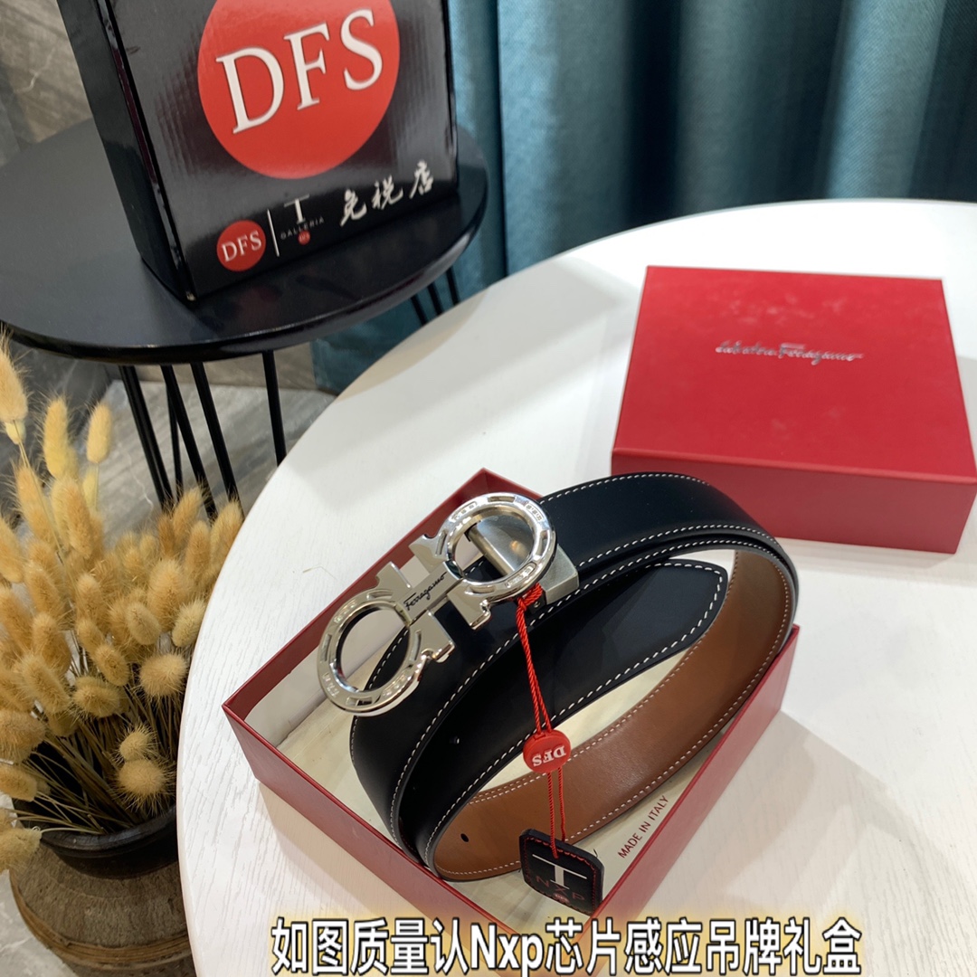 Streetwear Belt Ferragamo 319436 size:3.5cm - vstockx