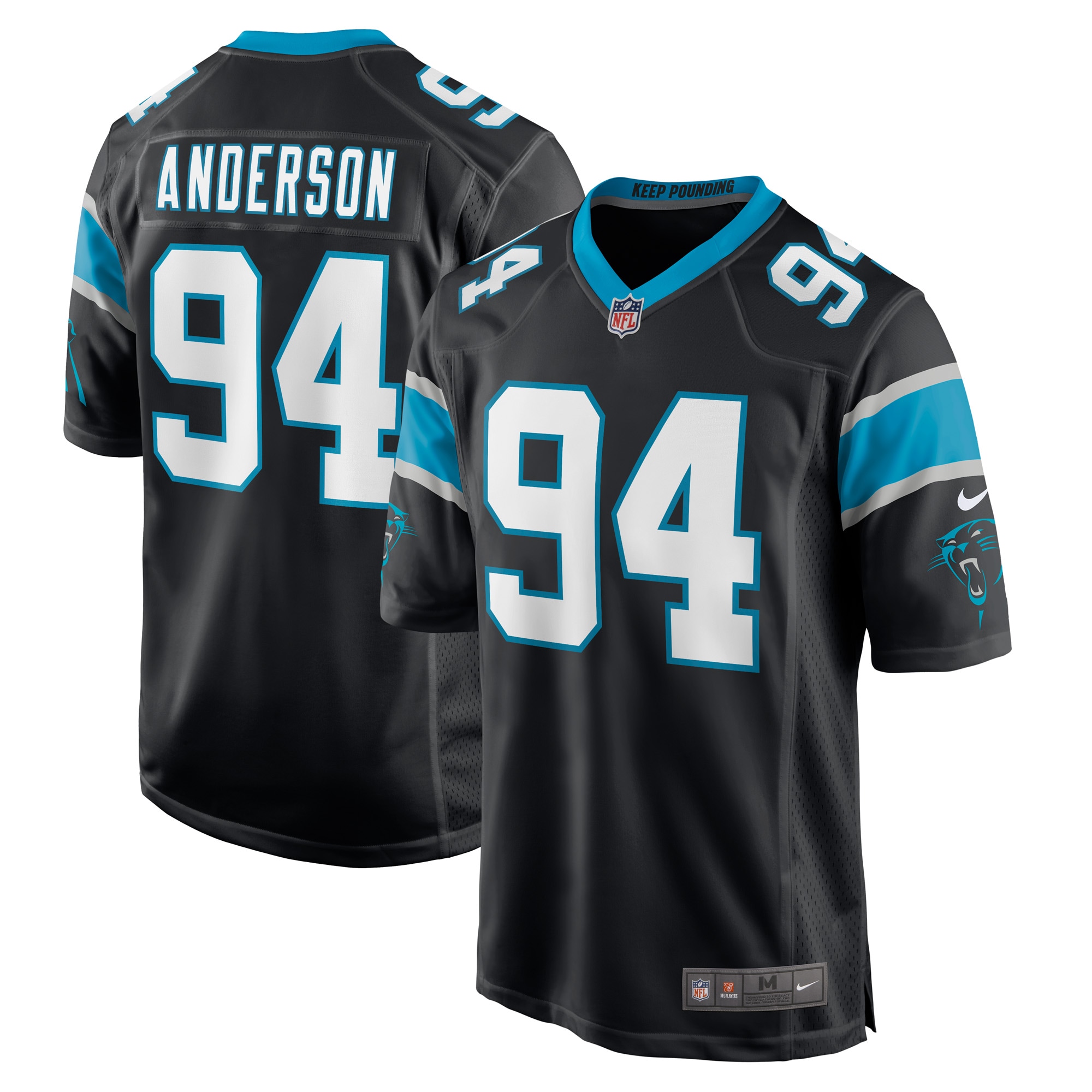 Henry Anderson Carolina Panthers Nike Game Player Jersey - Black - vstockx