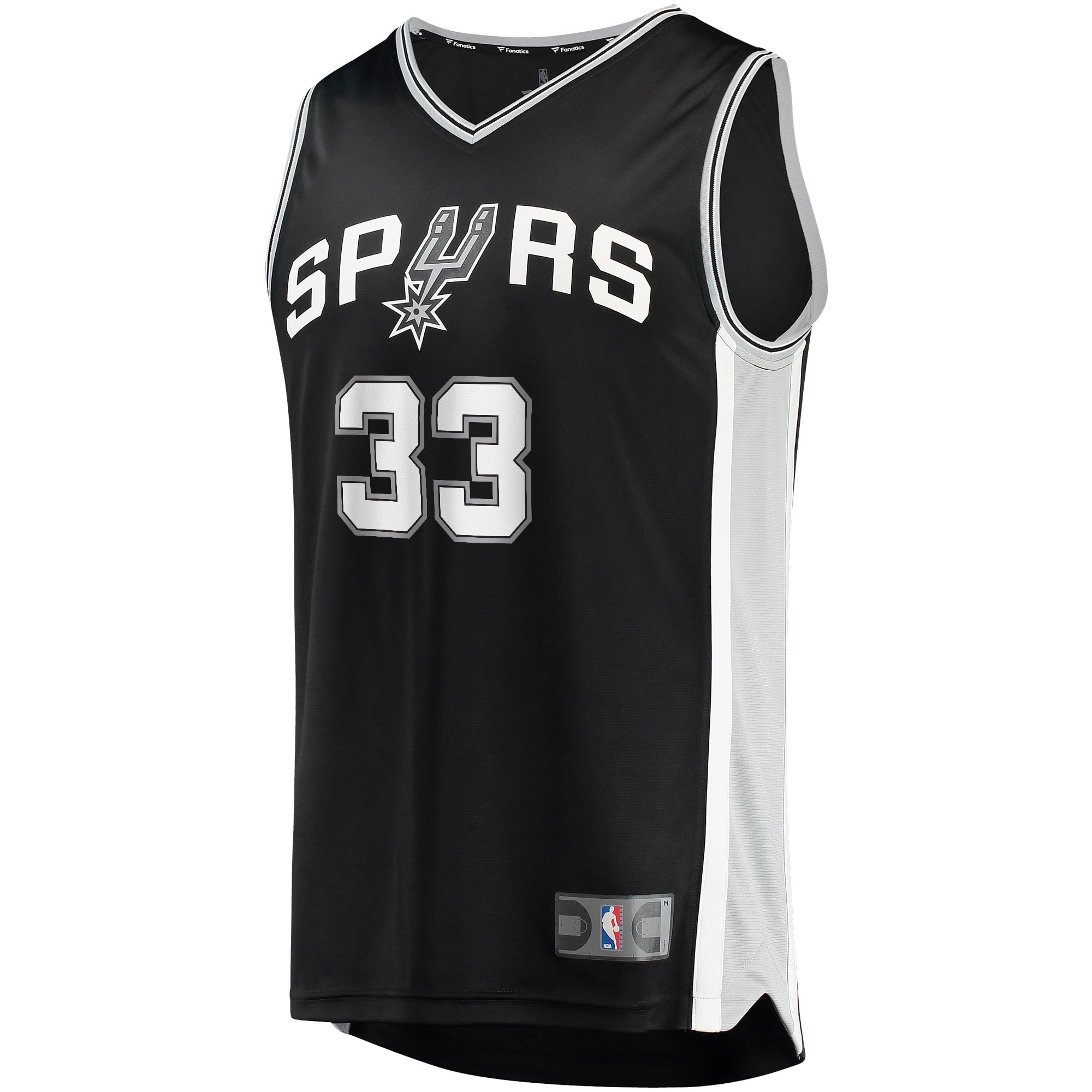 Men's Fanatics Branded Tre Jones Black San Antonio Spurs 2021/22 Fast Break Replica Jersey - Icon Edition - vstockx