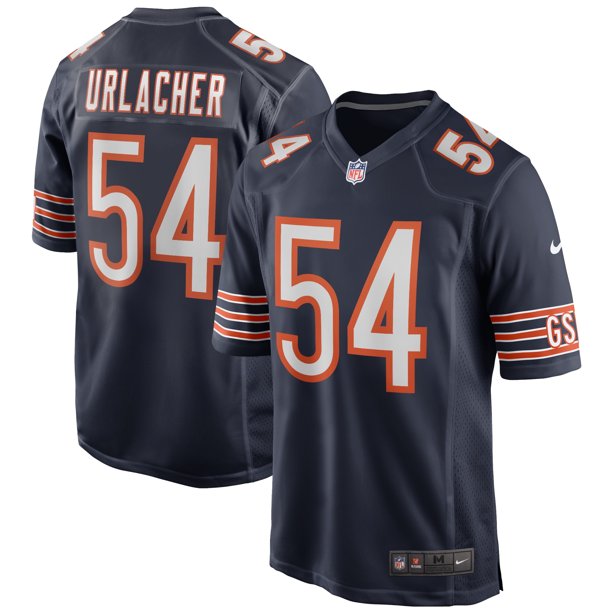 Brian Urlacher Chicago Bears Nike Game Retired Player Jersey - Navy - vstockx