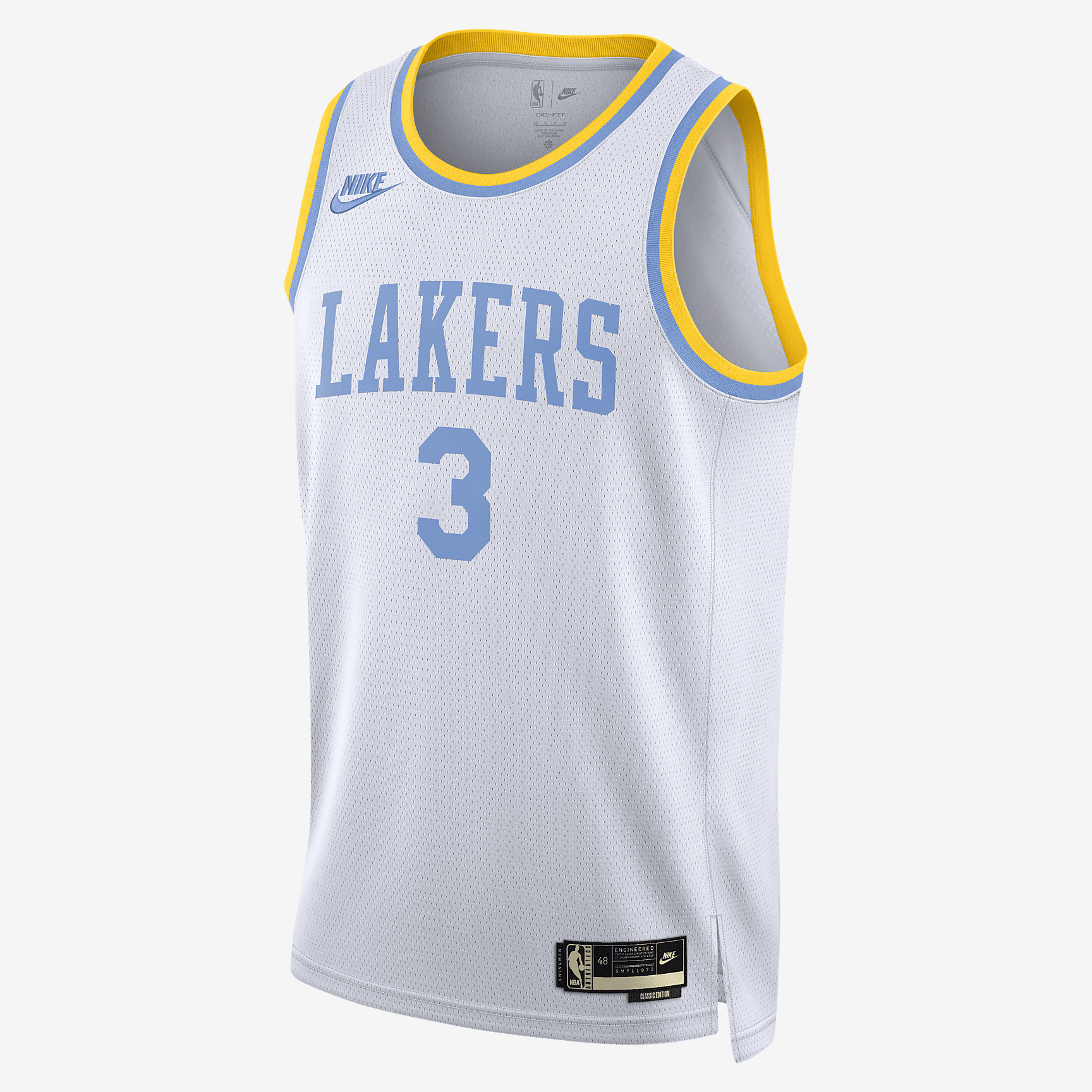 Los Angeles Lakers Nike Dri-FIT NBA Swingman Jersey - White - vstockx