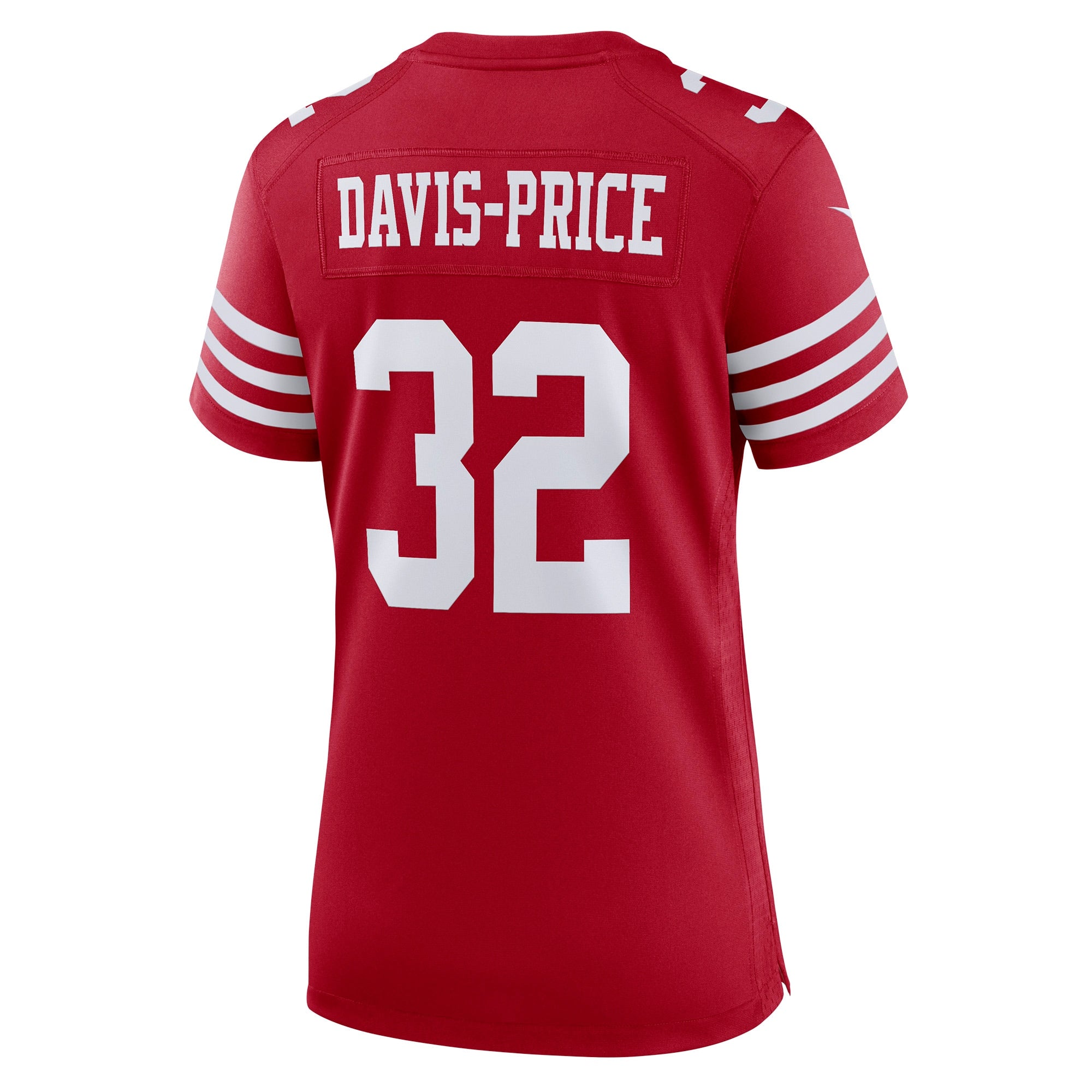 Women's Nike Tyrion Davis-Price Scarlet San Francisco 49ers Game Player Jersey - vstockx
