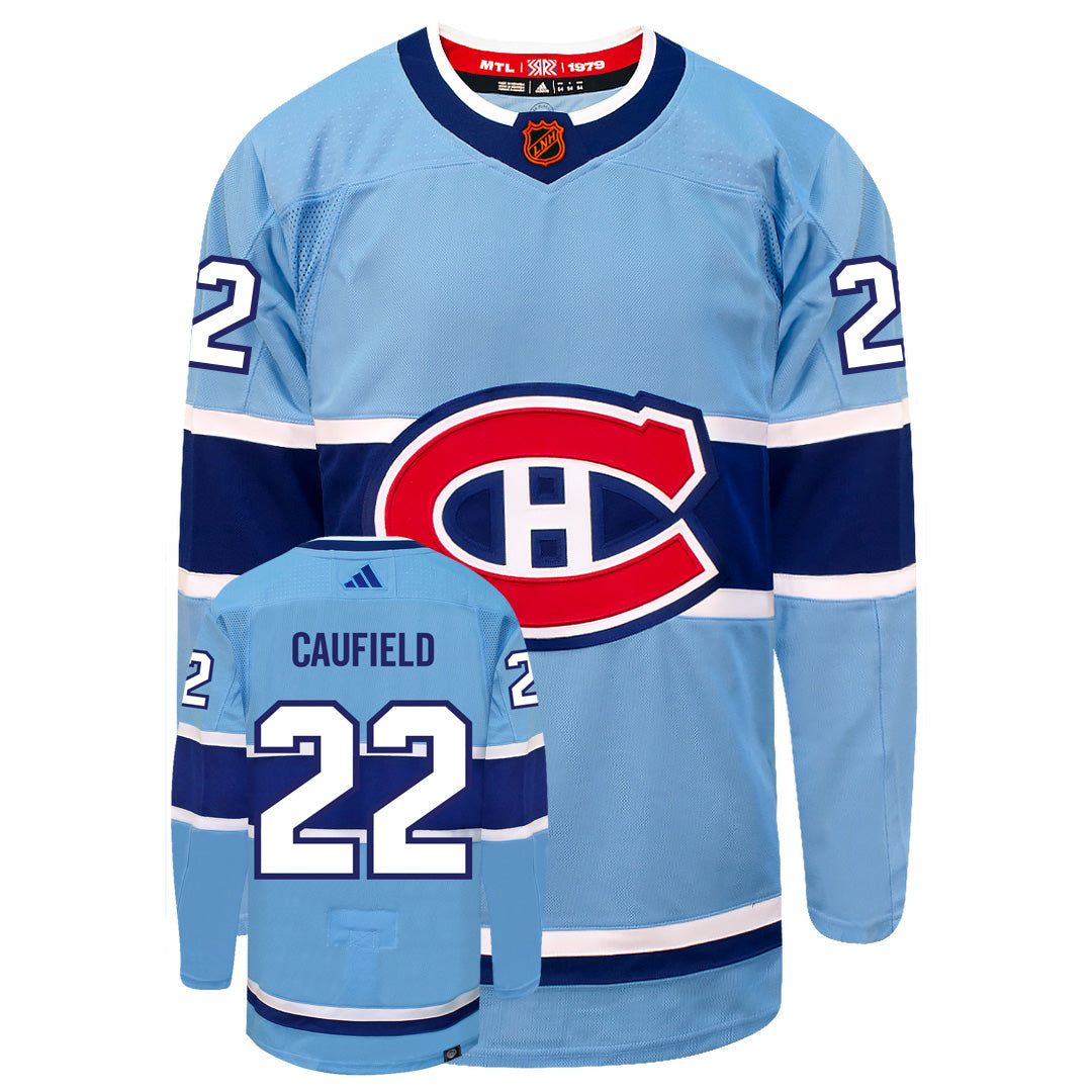 Cole Caufield Montreal Canadiens Adidas 2022 Primegreen Reverse Retro Authentic NHL Hockey Jersey - vstockx