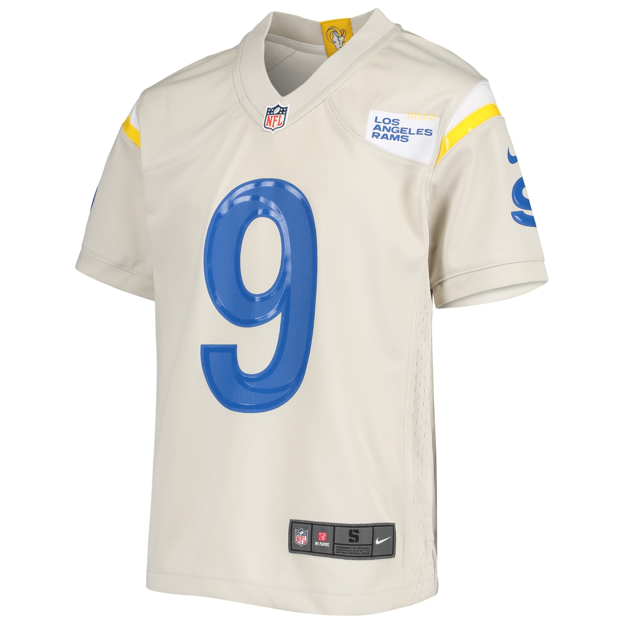 Matthew Stafford Los Angeles Rams Nike Youth Game Jersey - Cream - vstockx
