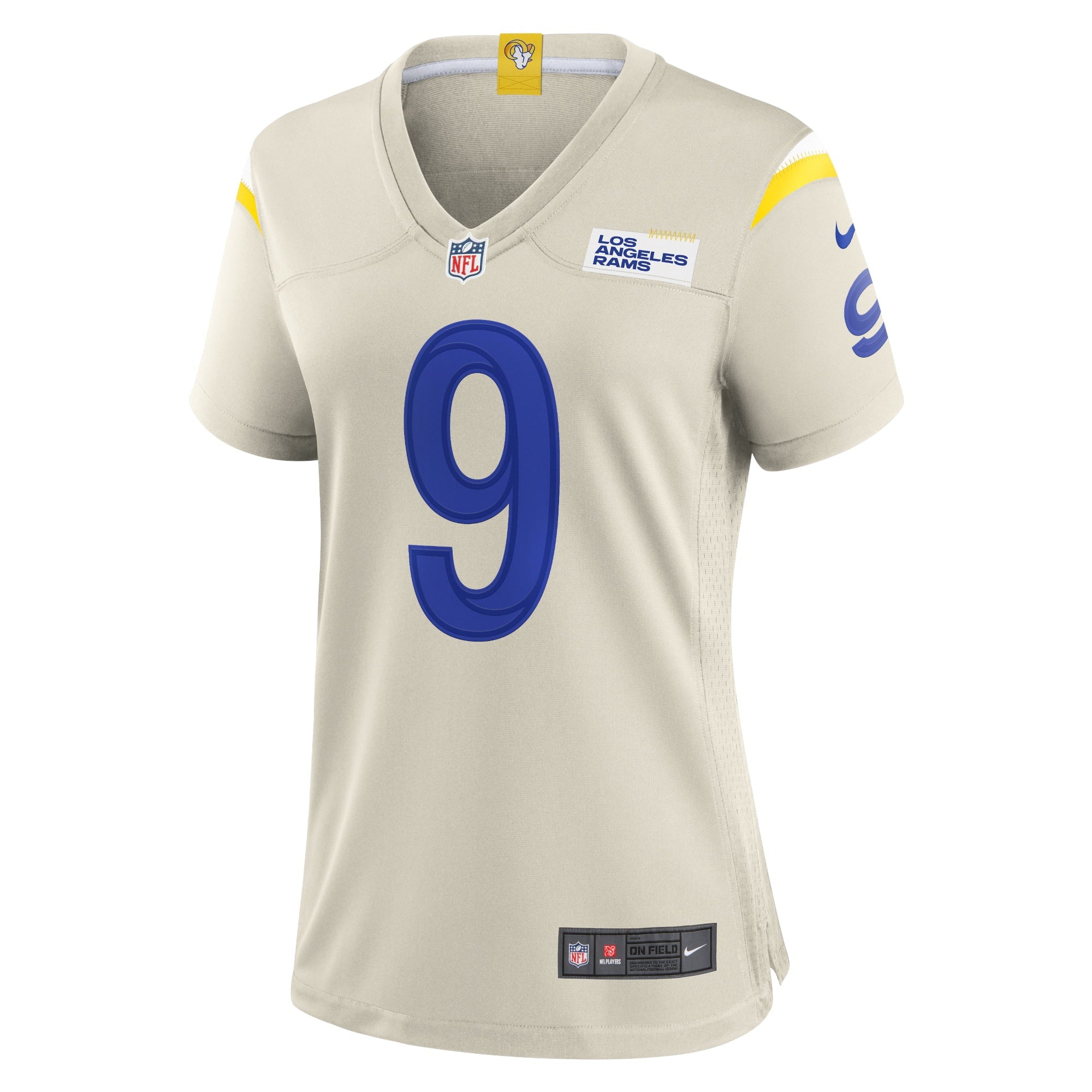 Women's Nike Matthew Stafford Bone Los Angeles Rams Player Game Jersey - vstockx