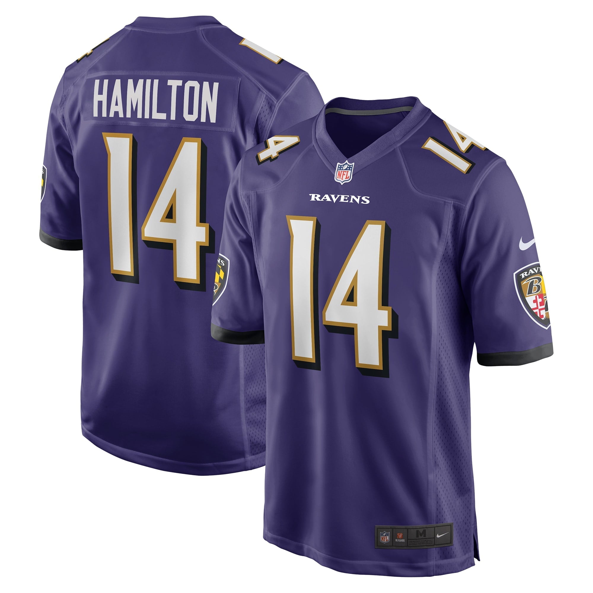 Men's Nike Kyle Hamilton Purple Baltimore Ravens Player Game Jersey - vstockx