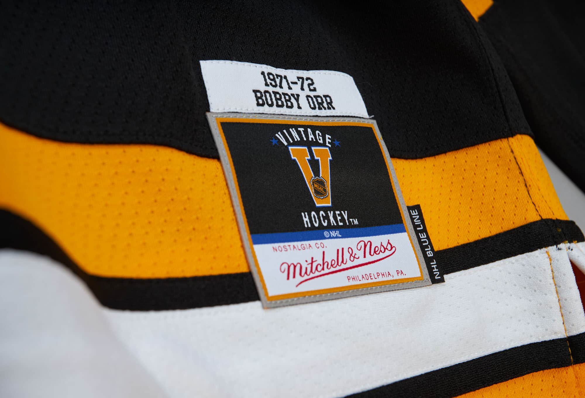 Blue Line Bobby Orr Boston Bruins 1971 Jersey - vstockx