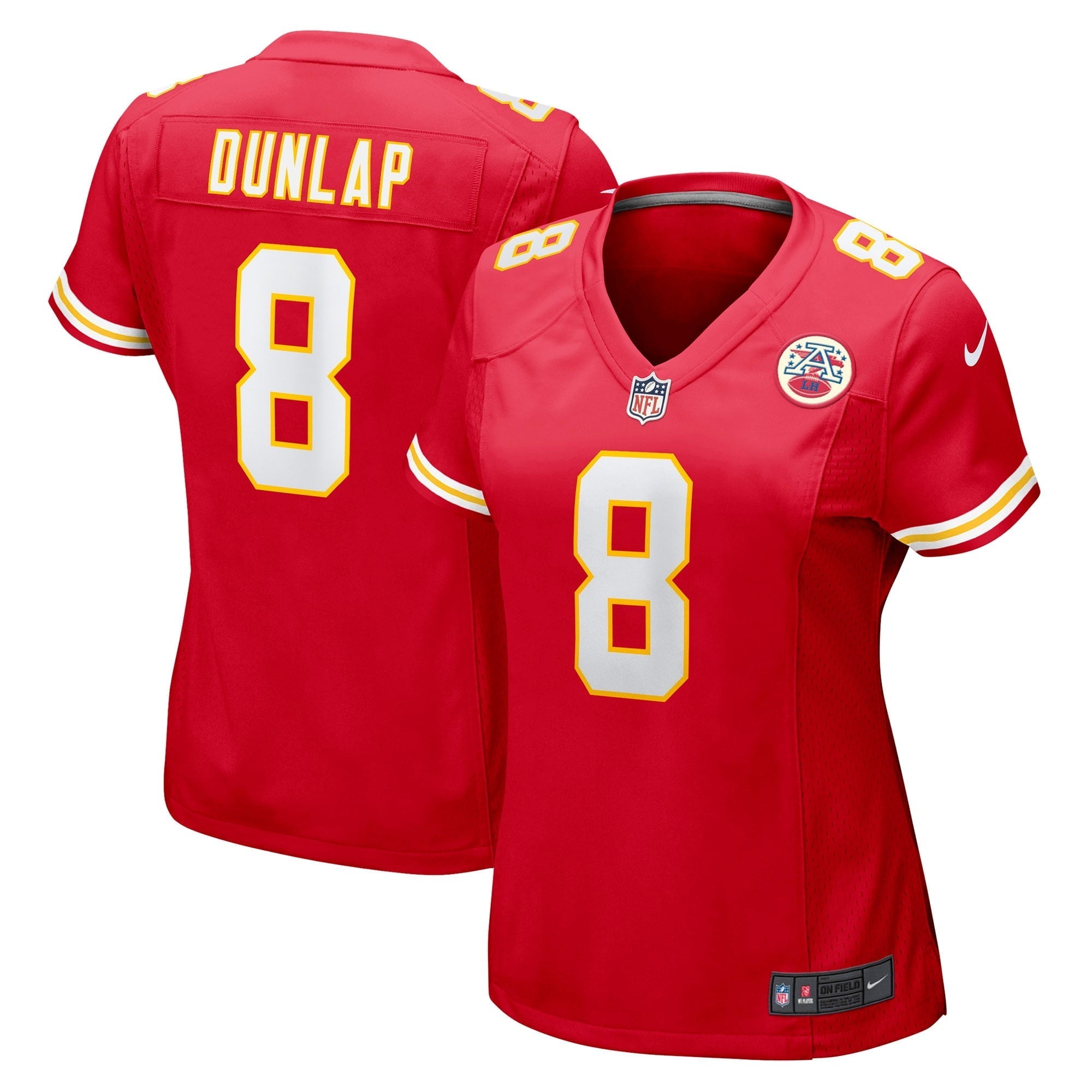 Women's Nike Carlos Dunlap Red Kansas City Chiefs Home Game Player Jersey - vstockx