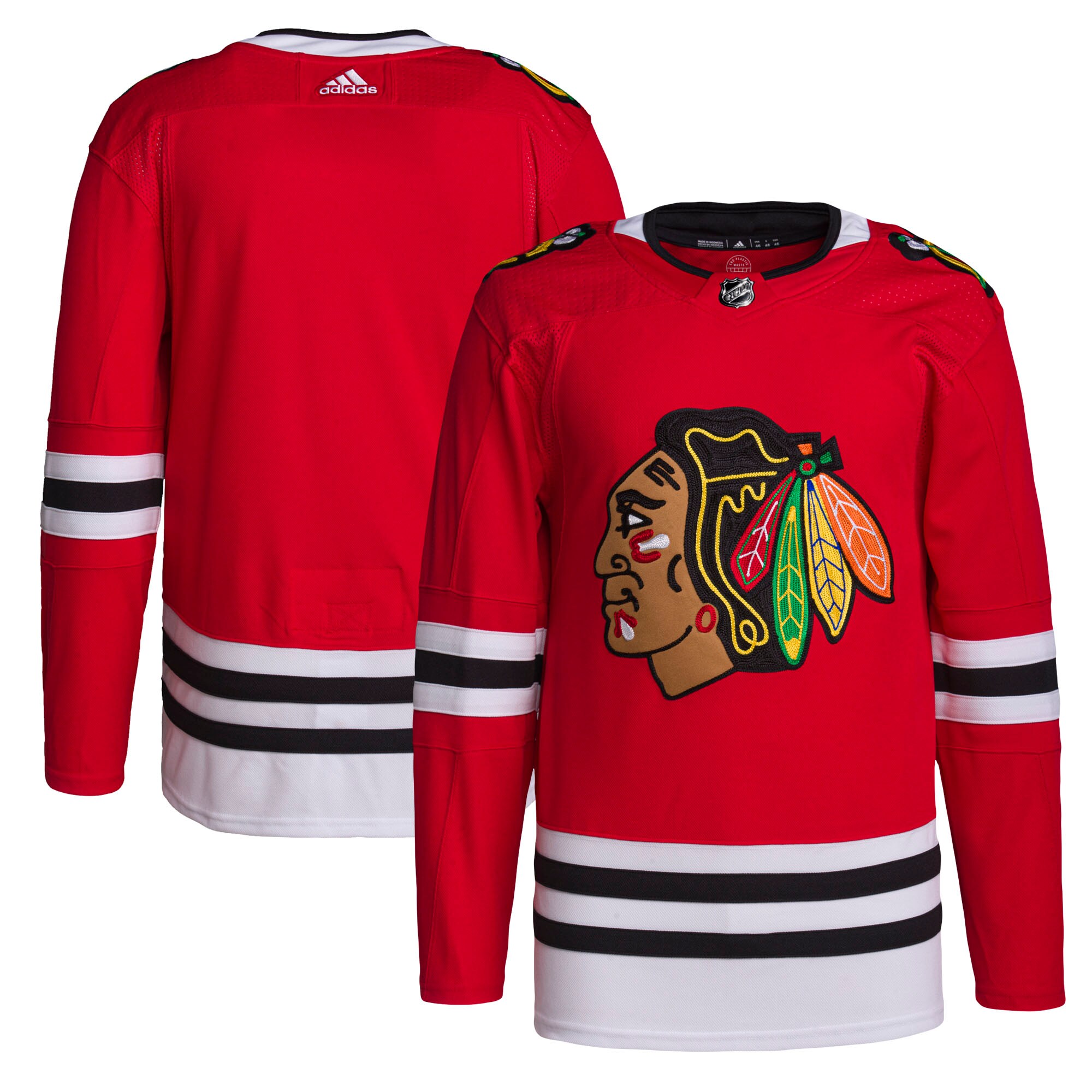 Chicago Blackhawks adidas Home Primegreen Authentic Pro Jersey - Red - vstockx