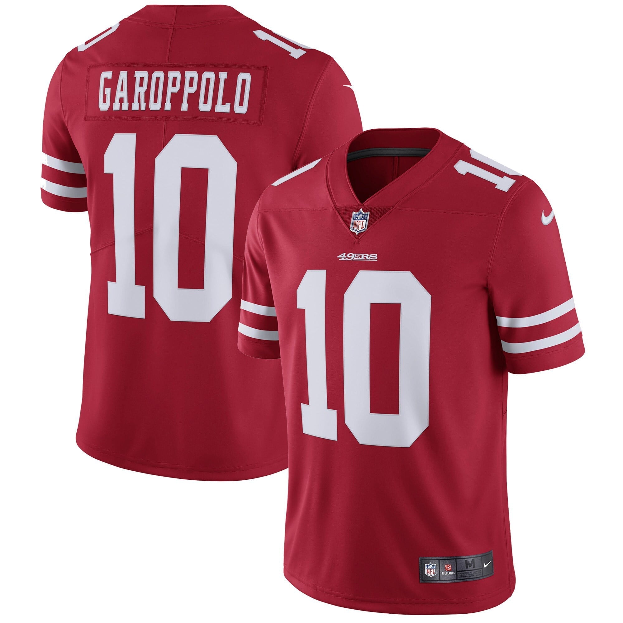 Men's Nike Jimmy Garoppolo Scarlet San Francisco 49ers Vapor Untouchable Limited Jersey - vstockx