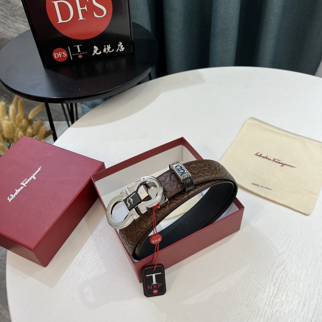 Streetwear Belt Ferragamo 319576 size:3.5cm - vstockx