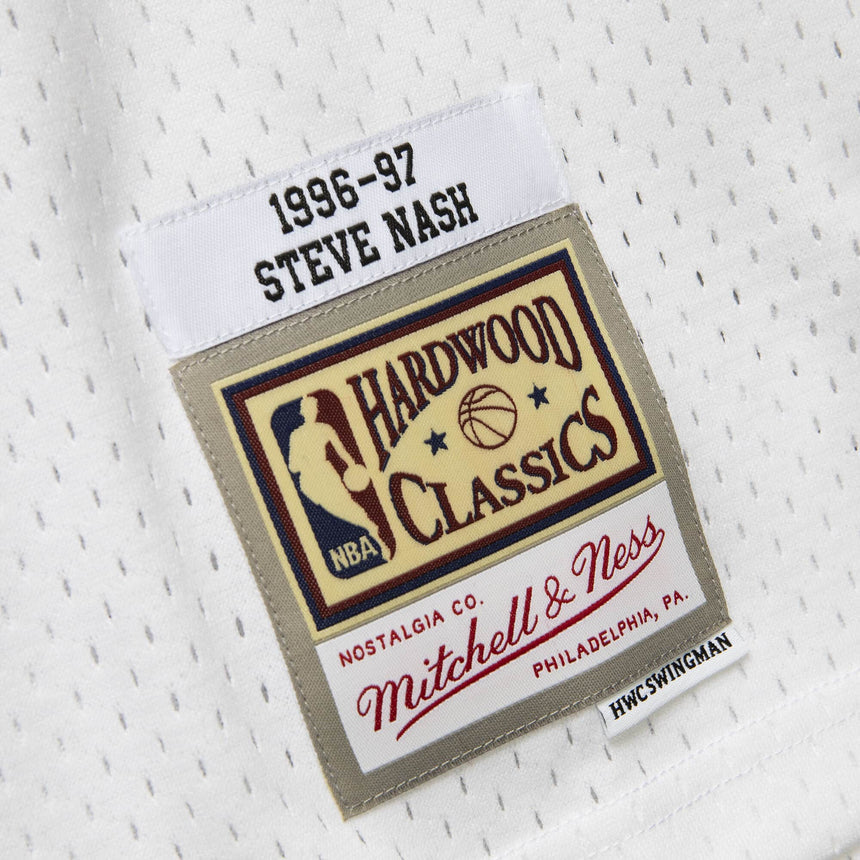 Men's Phoenix Suns Steve Nash Mitchell & Ness White 1996-97 Hardwood Classics Swingman Jersey - vstockx