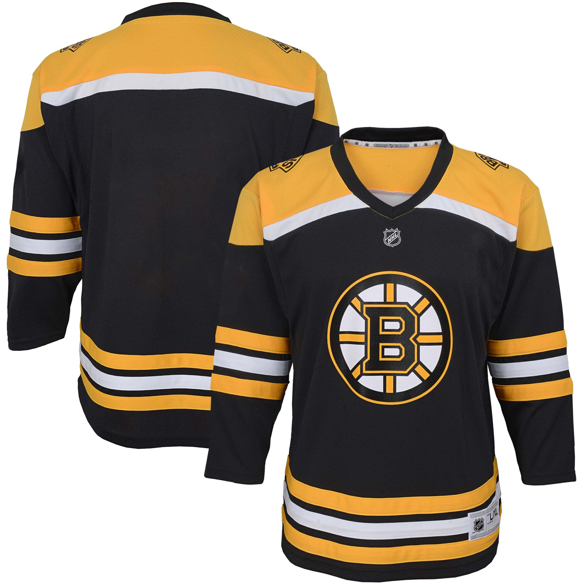 Boston Bruins Youth Home Replica Blank Jersey - Black - vstockx
