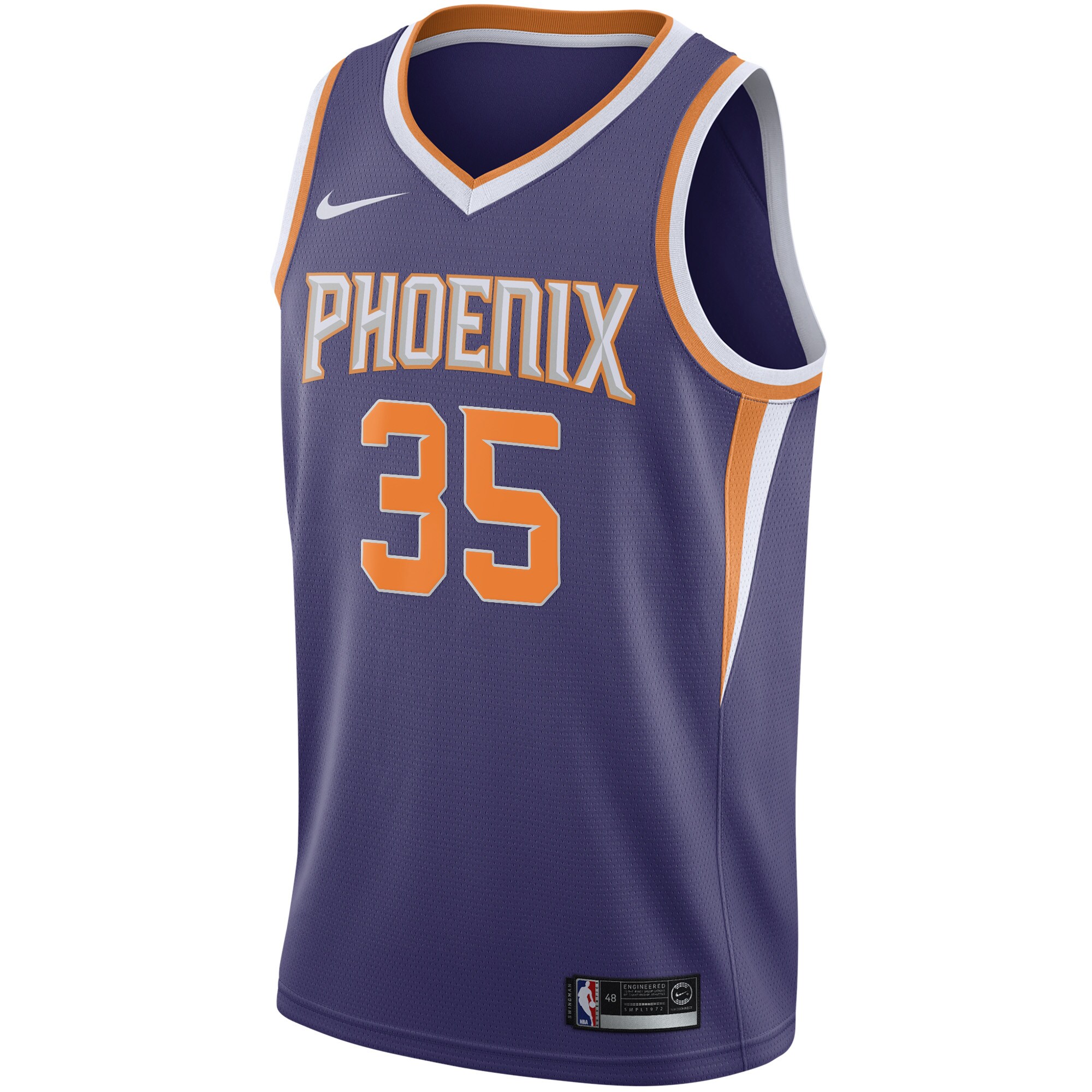 Kevin Durant Phoenix Suns Nike Swingman Jersey - Icon Edition - Purple - vstockx