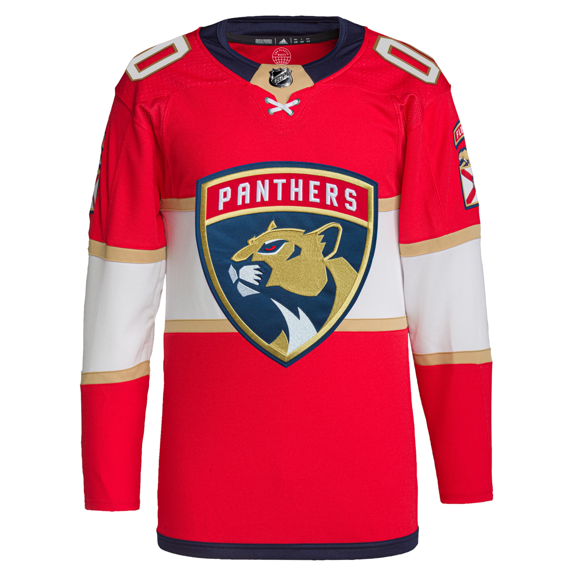 Florida Panthers adidas Home Primegreen Authentic Pro Custom Jersey - Red - vstockx