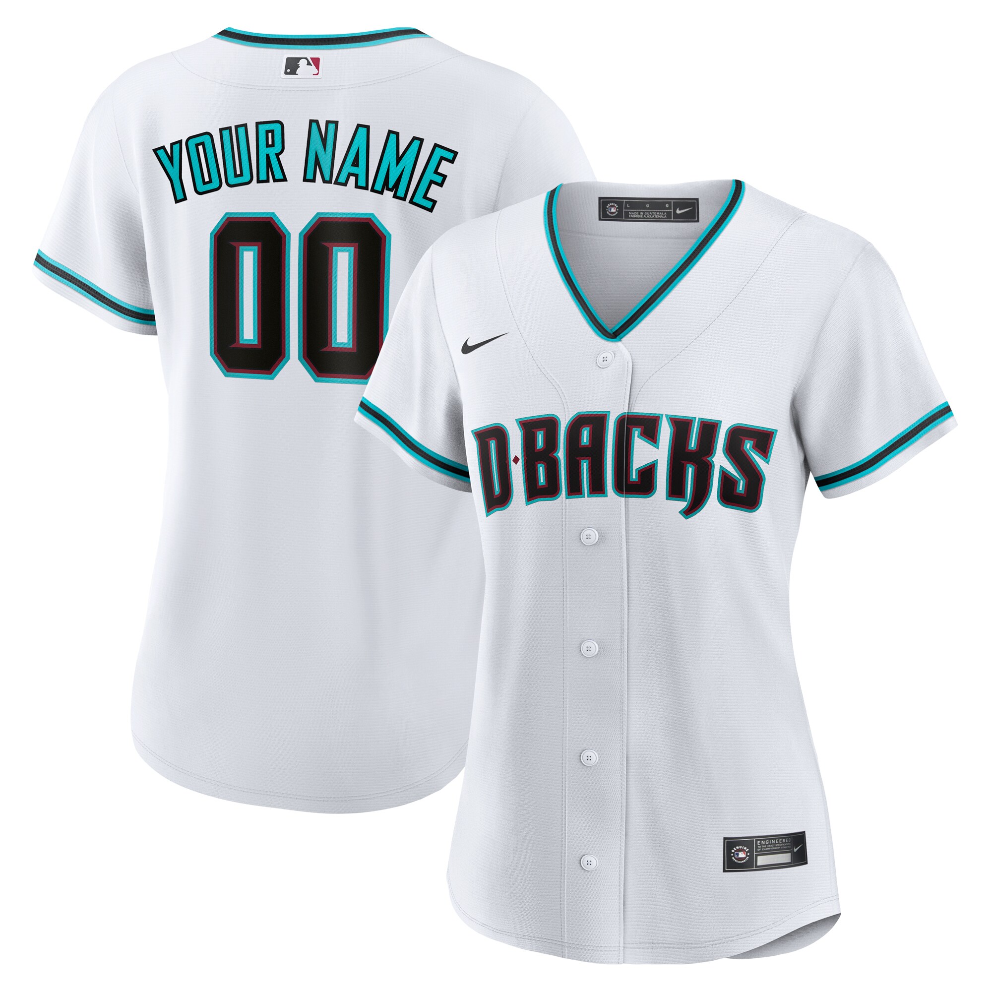 Arizona Diamondbacks Nike Women's Home Replica Custom Jersey - White - vstockx