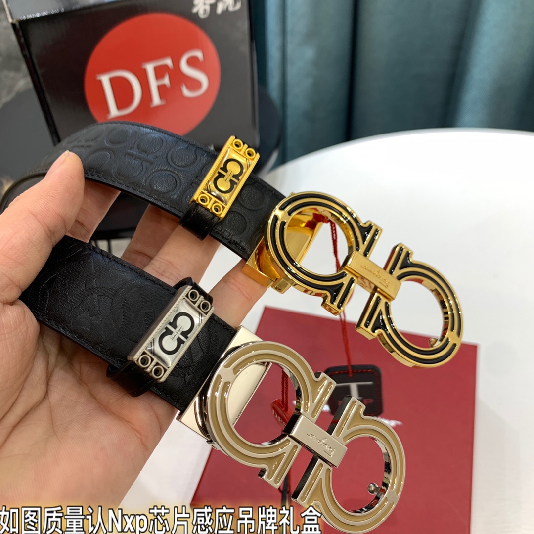 Streetwear Belt Ferragamo 319638 size:3.5cm - vstockx