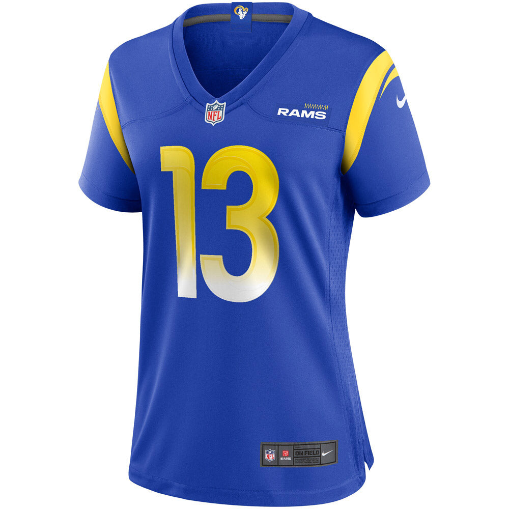Women's Los Angeles Rams Kurt Warner Game Retired Player Jersey Royal Blue - vstockx
