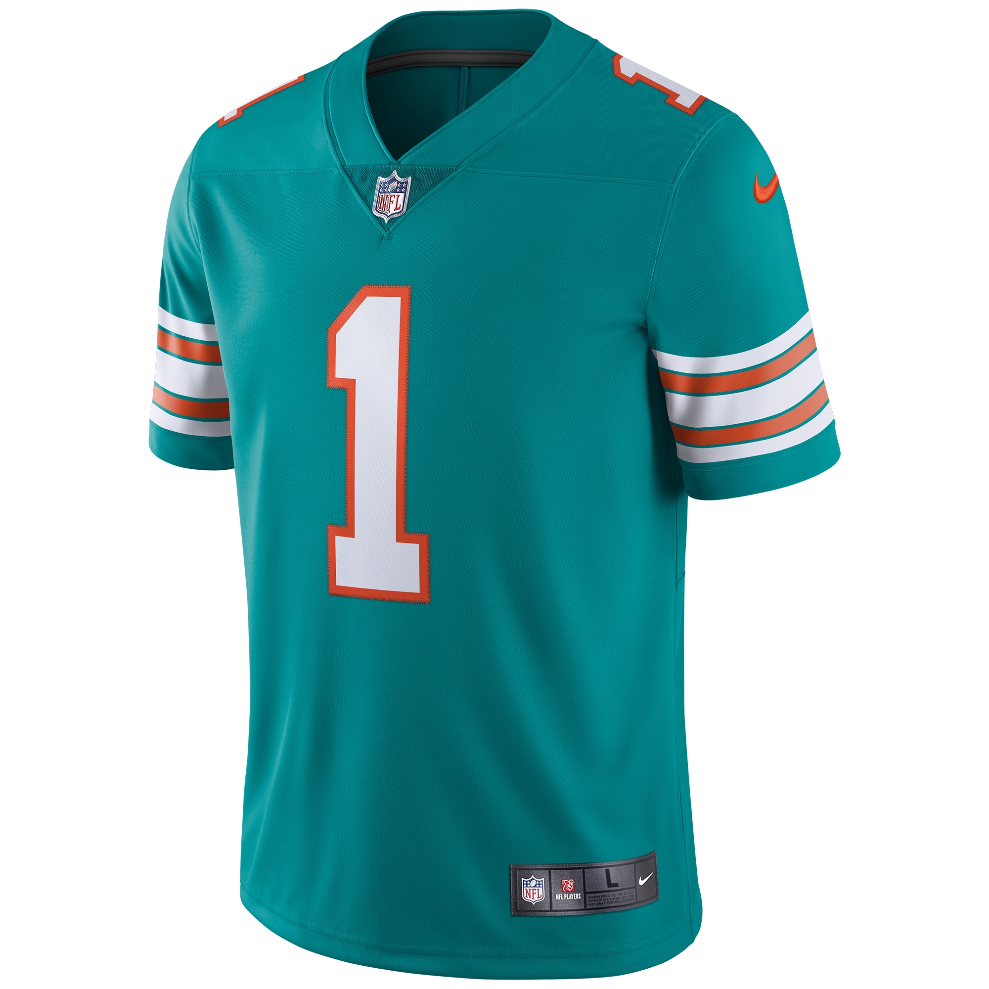 Tua Tagovailoa Miami Dolphins Nike Alternate Vapor Limited Jersey - Aqua - vstockx