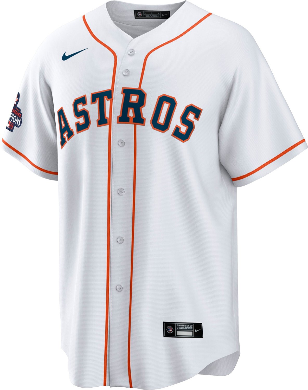 Nike Men's Houston Astros Jose Altuve 2022 World Series Champs Replica Jersey - vstockx
